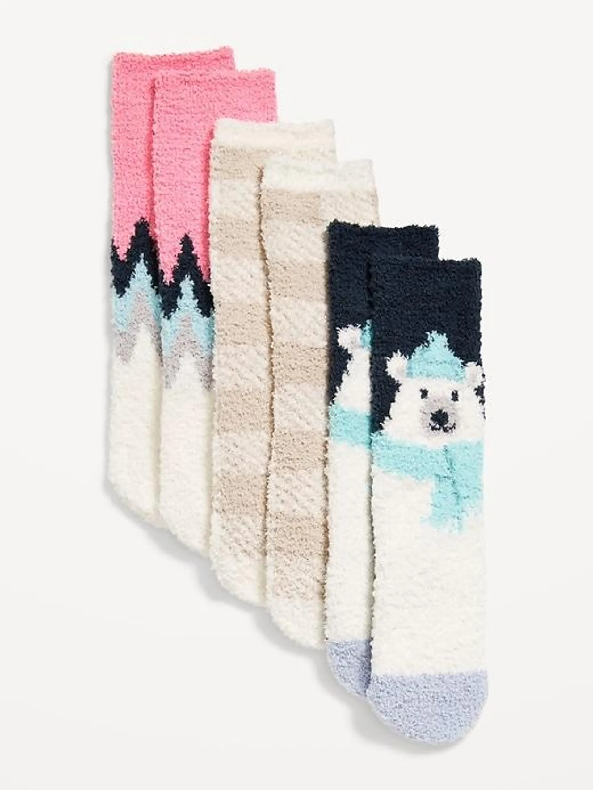 Cozy Crew Socks 3-Pack for Women