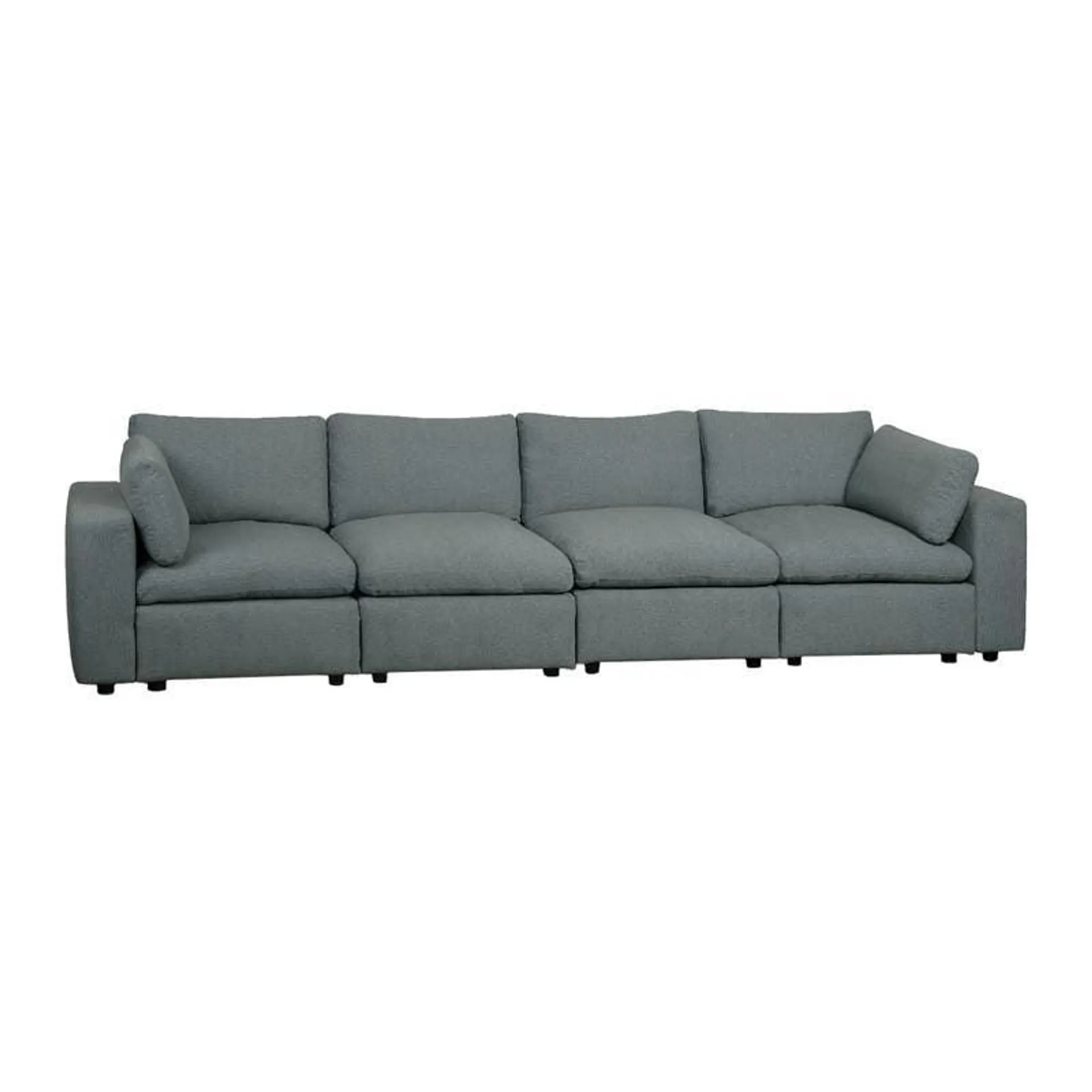 Sofa modulaire gris - 6 mcx