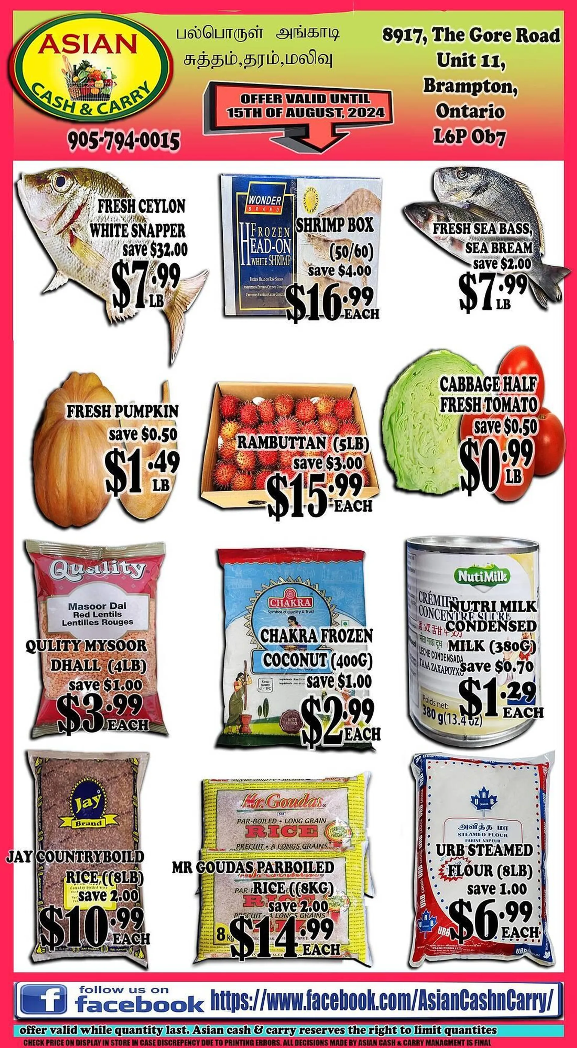 Asian Cash & Carry flyer - 1