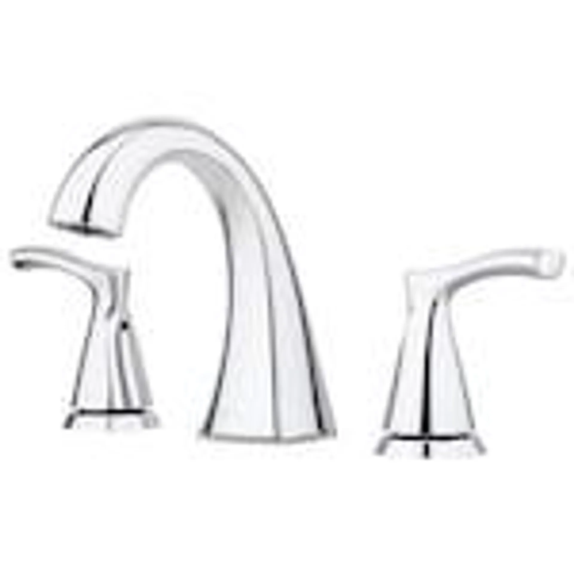 Masey 2-Handle 8-inch Widespread Polished Chrome Bathroom Sink Faucet/Tap