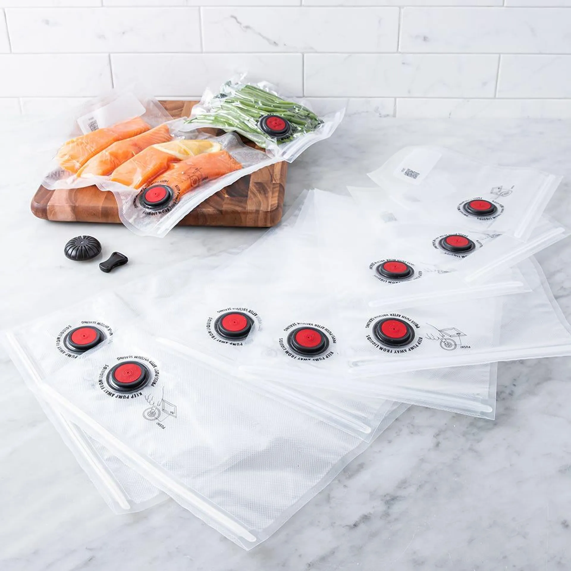 ZWILLING Fresh and Save Vacuum Food Storage Bag - Set of 10 (Clear)