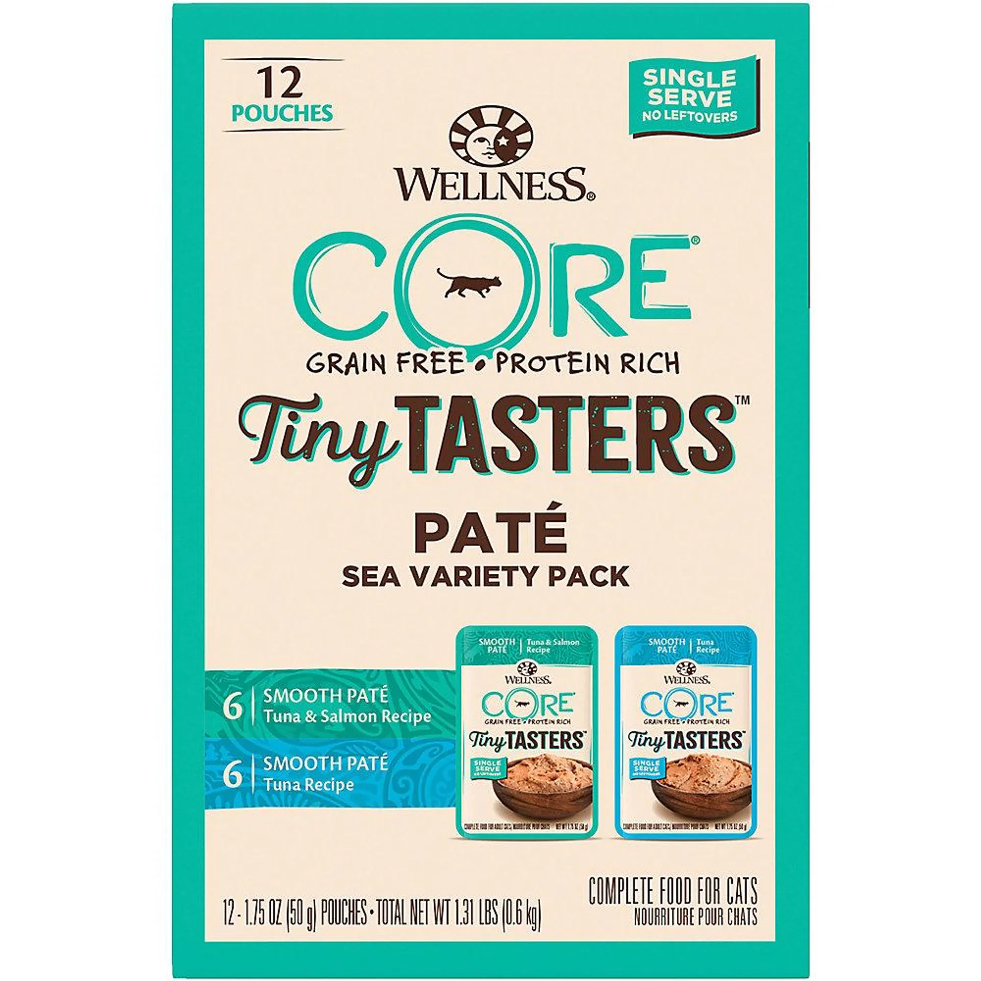 Wellness® CORE® Tiny Tasters Wet Cat Food - Natural, Variety Pack, 12 CT, 21 OZ