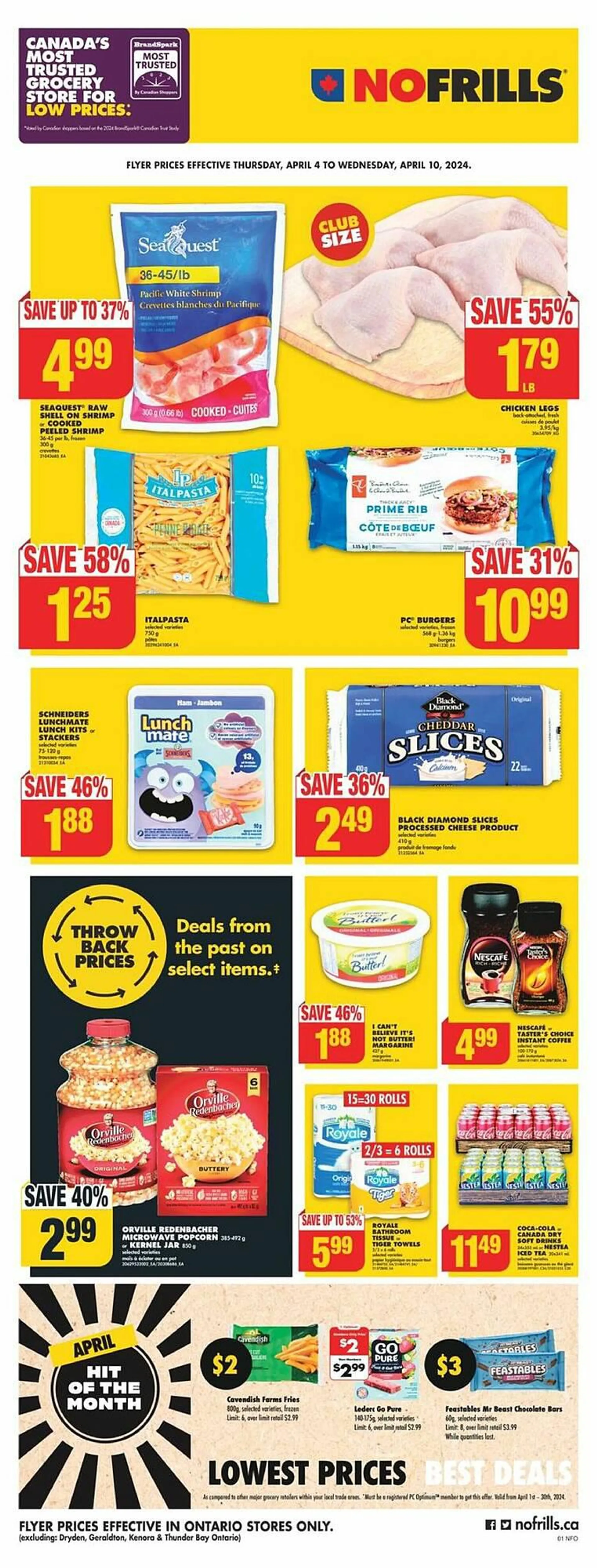 No Frills flyer from April 4 to April 11 2024 - flyer page 