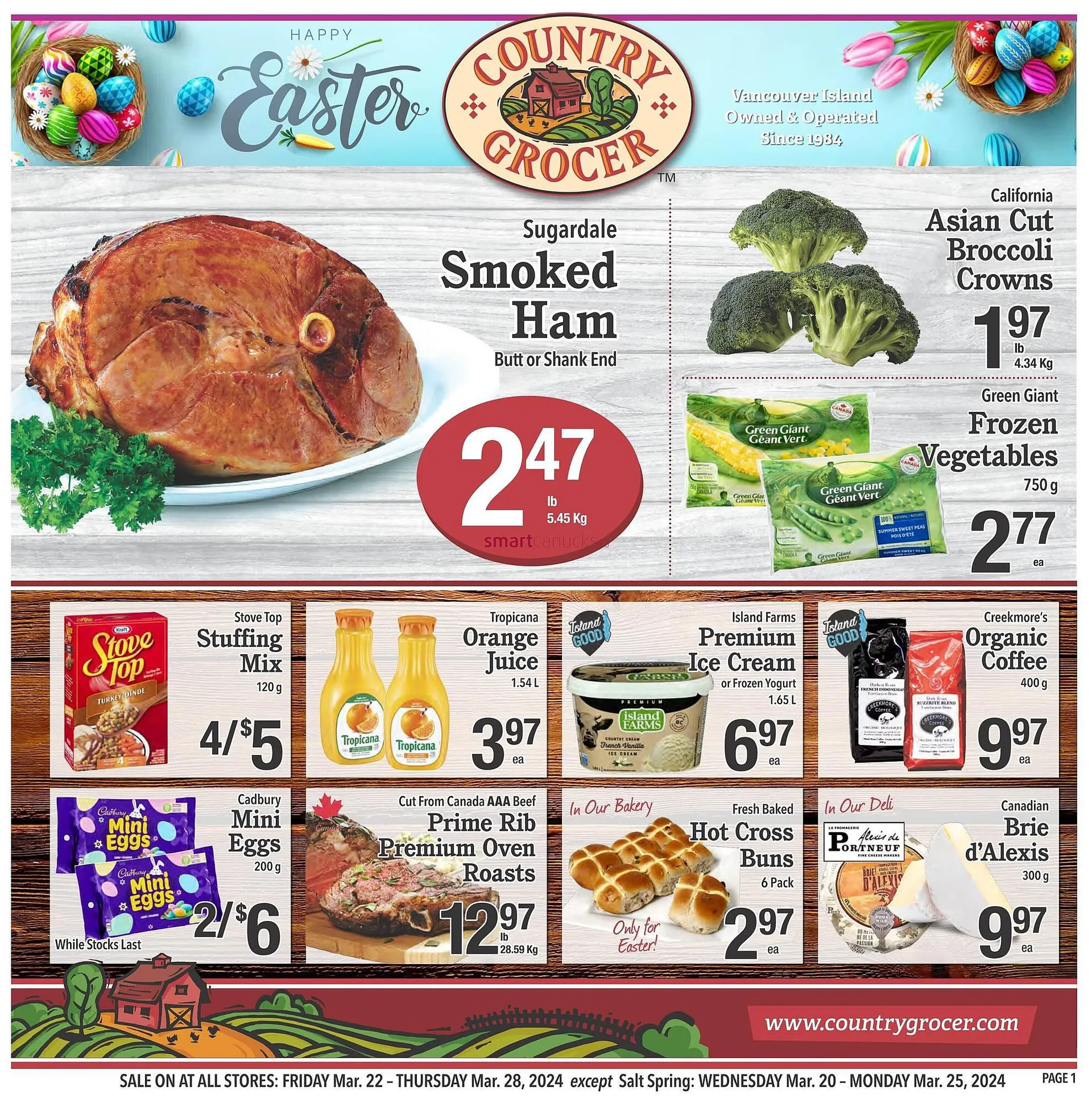 Country Grocer flyer from March 21 to March 27 2024 - flyer page 1