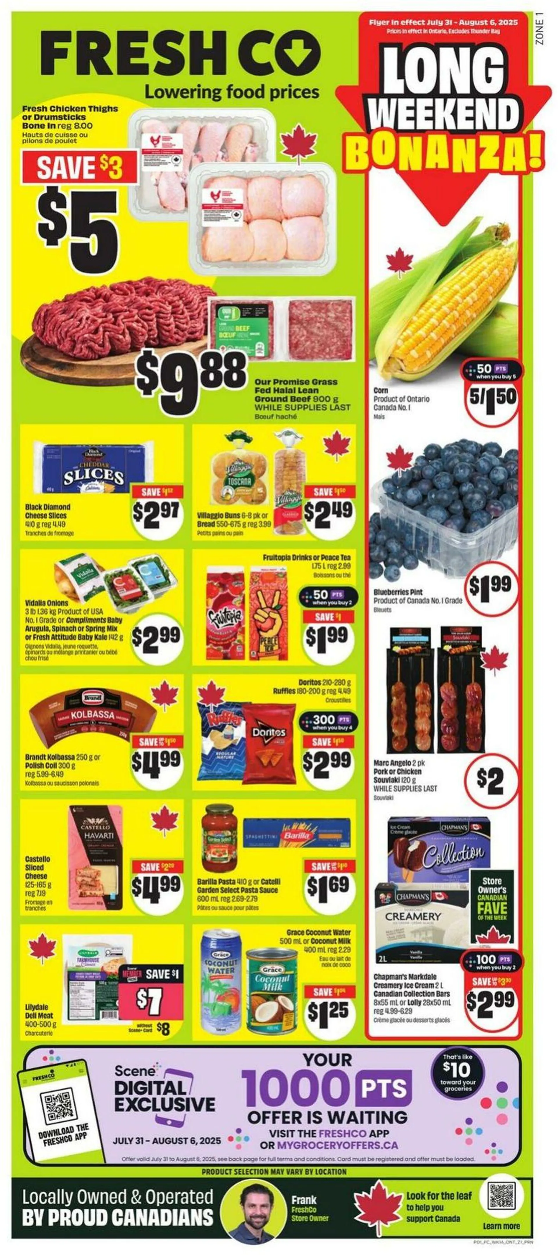 FreshCo. Current flyer from July 31 to August 6 2025 - flyer page 1