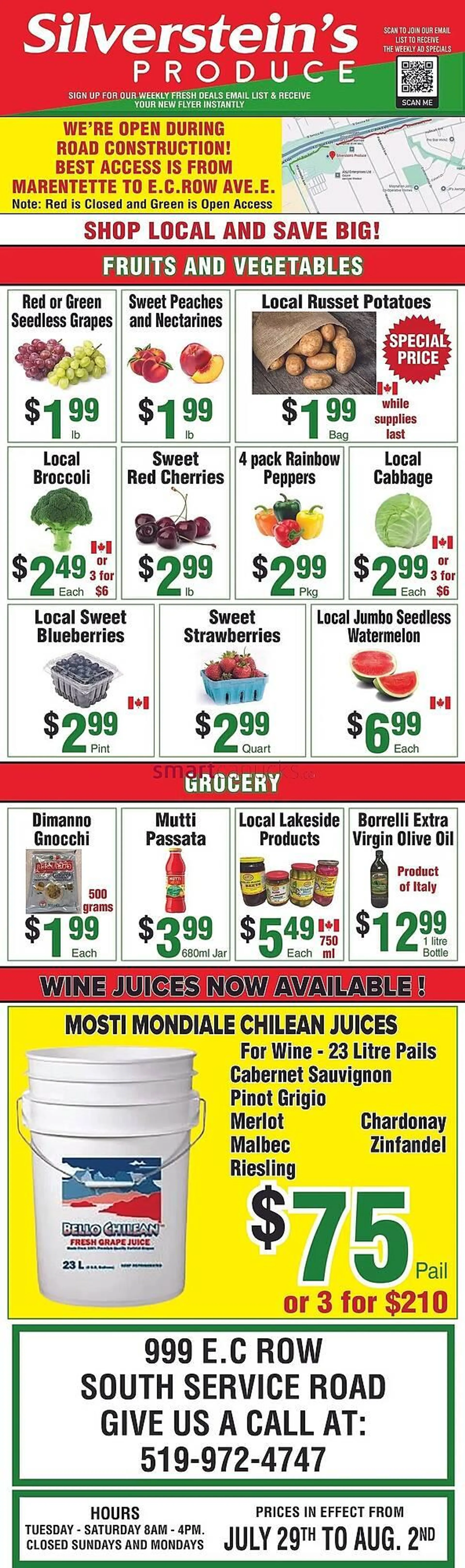 Silverstein's Produce flyer from July 31 to August 6 2025 - flyer page 1