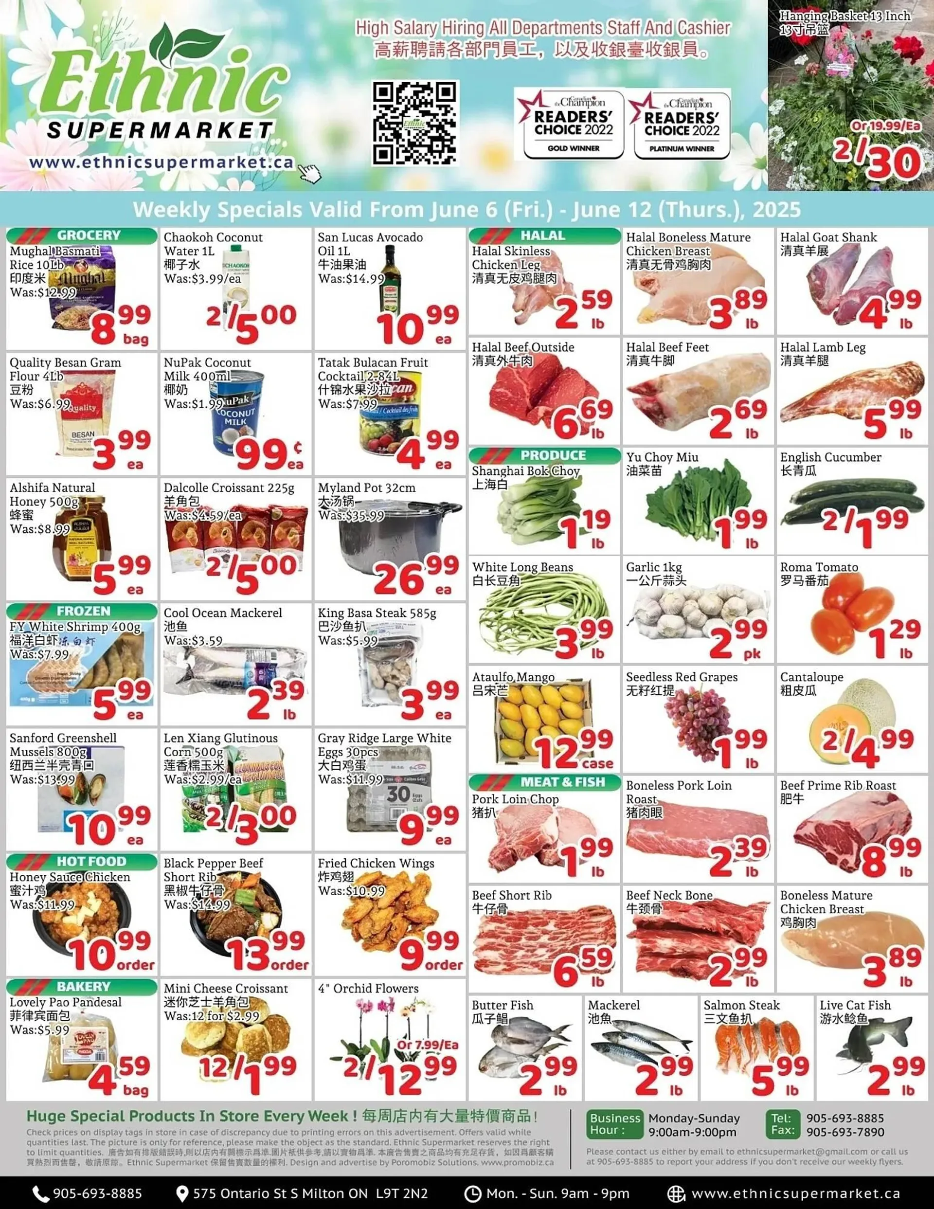 Ethnic Supermarket flyer from June 6 to June 12 2025 - flyer page 1