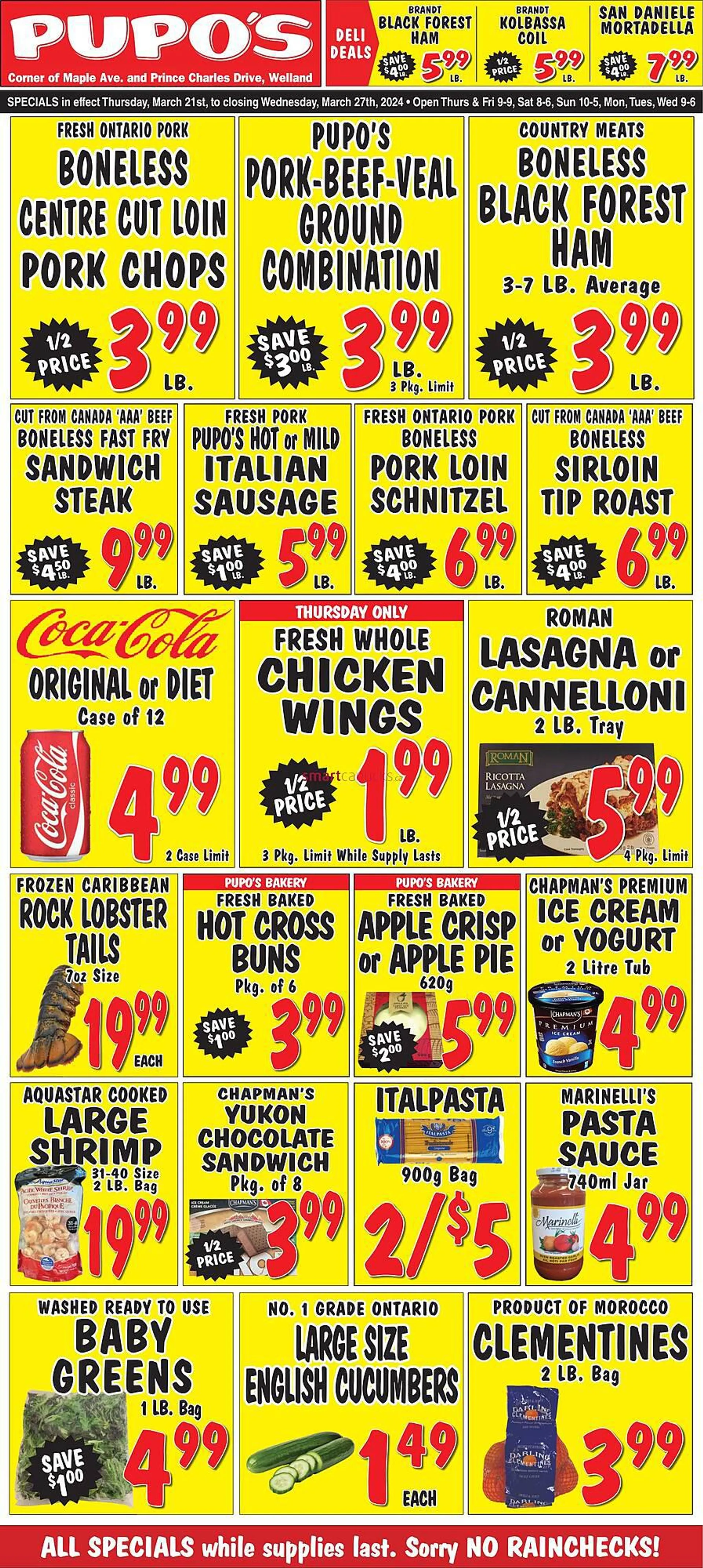 Pupo's Food Market flyer from March 21 to March 27 2024 - flyer page 1