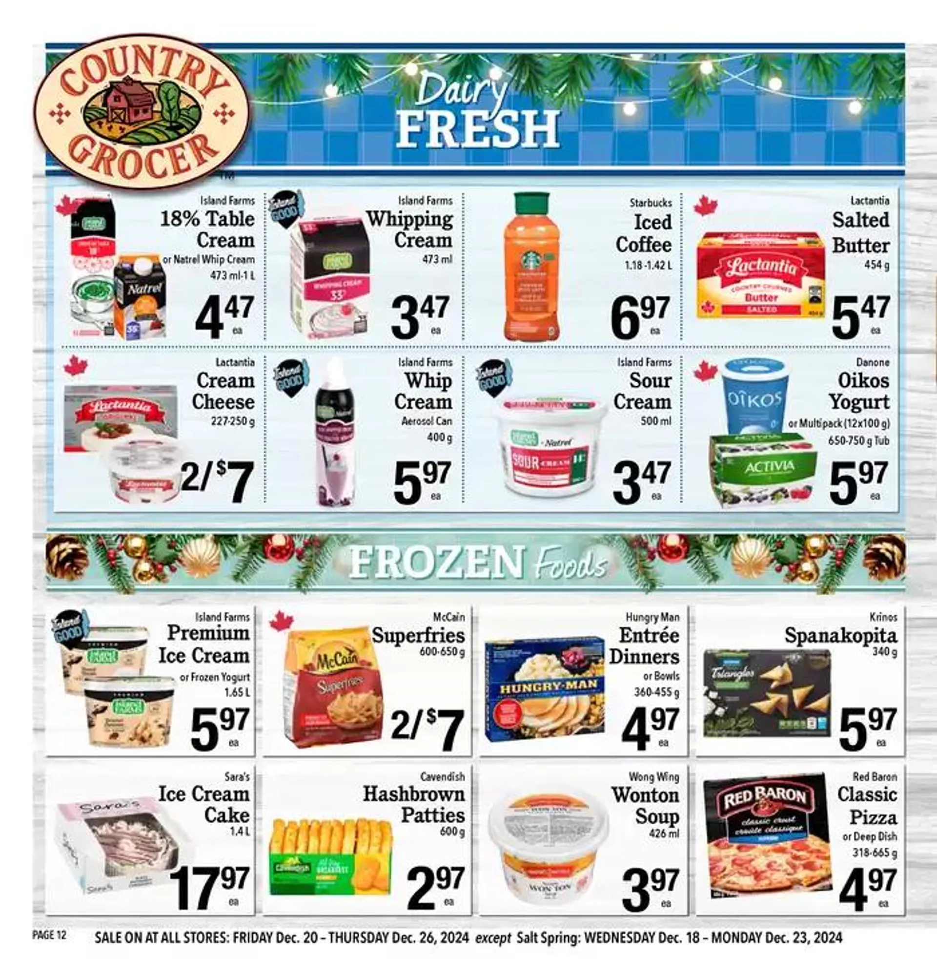 Exclusive bargains from December 18 to January 1 2025 - flyer page 12