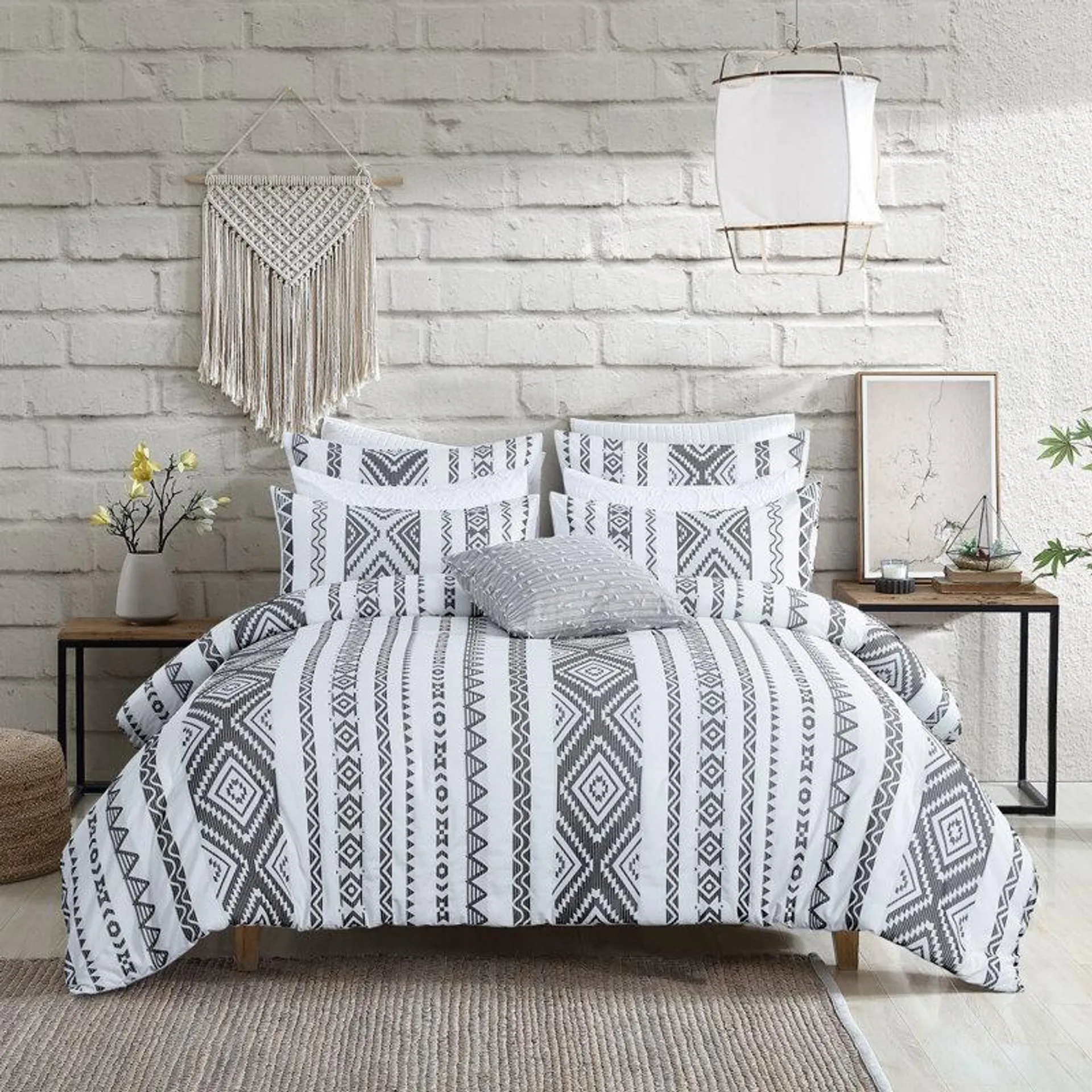 Suniya Microfiber Reversible Boho Comforter Set