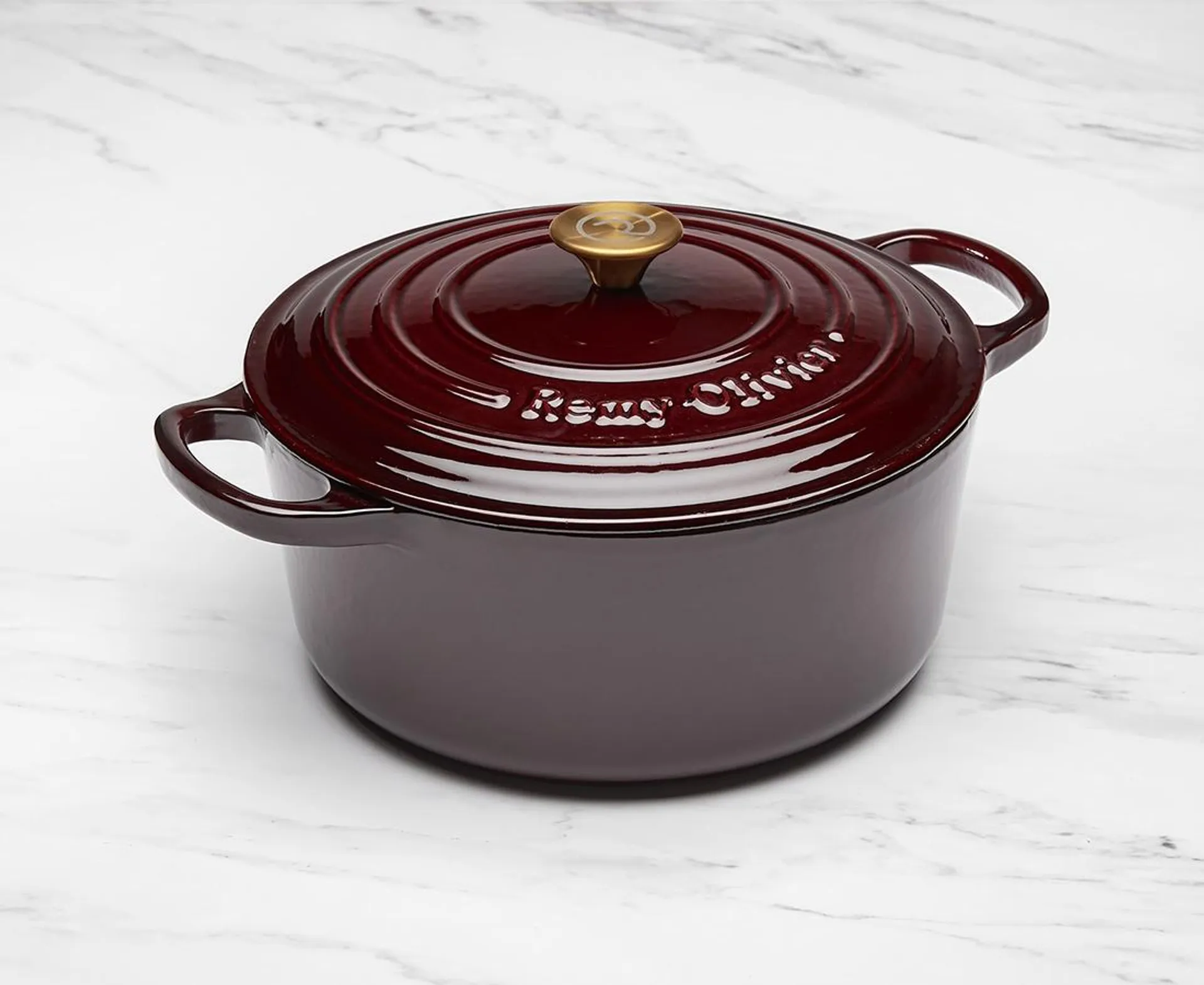 Remy Olivier Bordeaux Cast Iron Round Casserole, 6 L