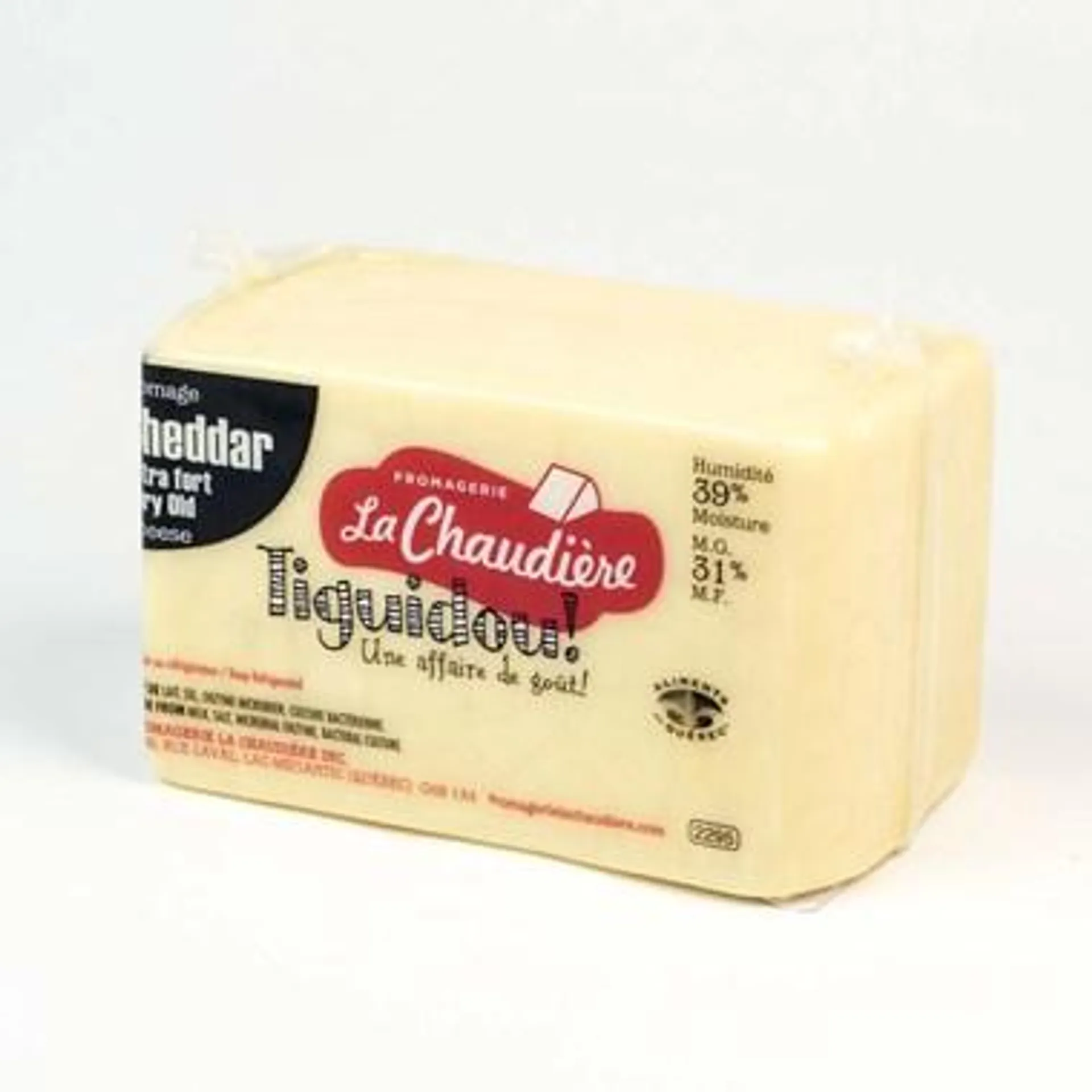 Cheddar blanc extra fort 1,2 kg