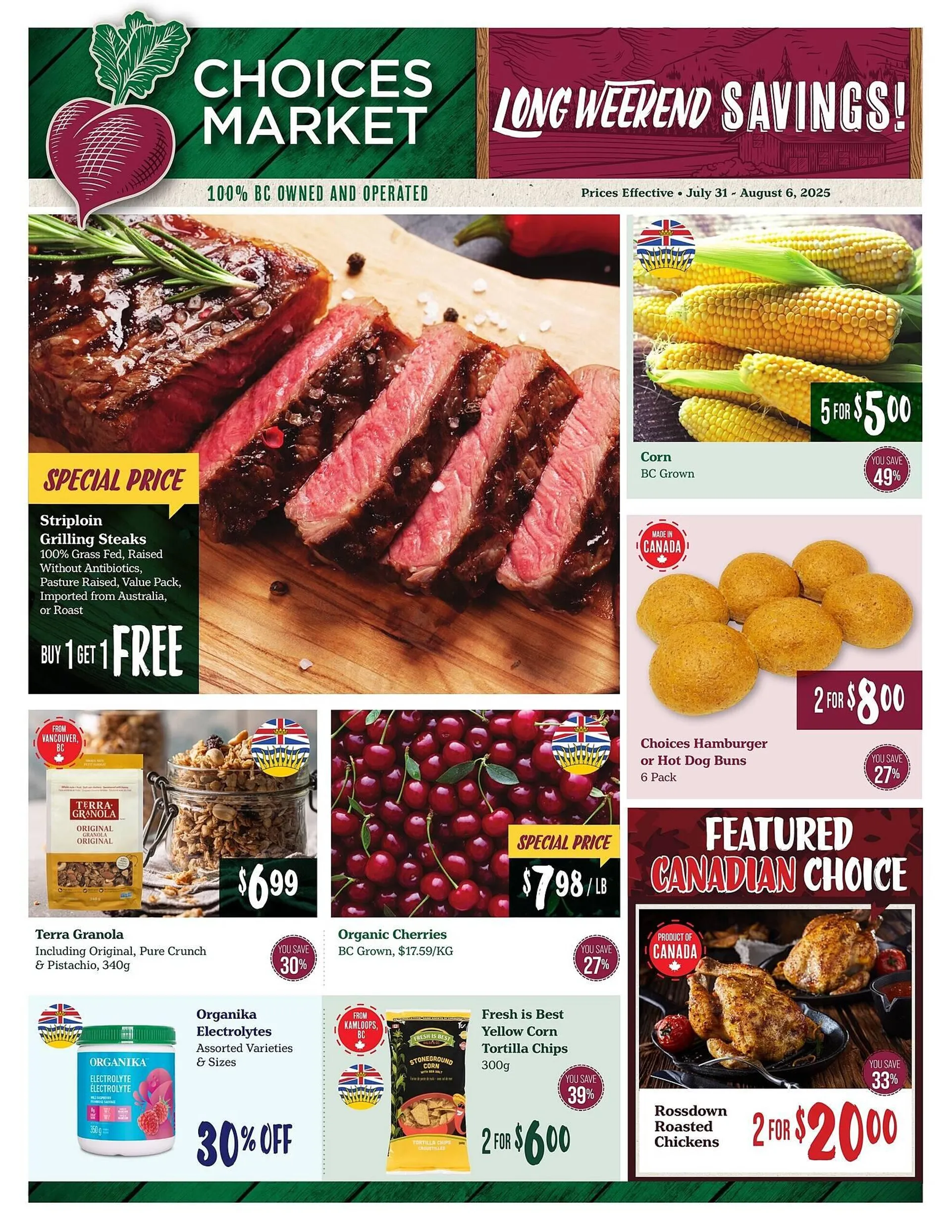 Choices Market flyer from July 31 to August 6 2025 - flyer page 1