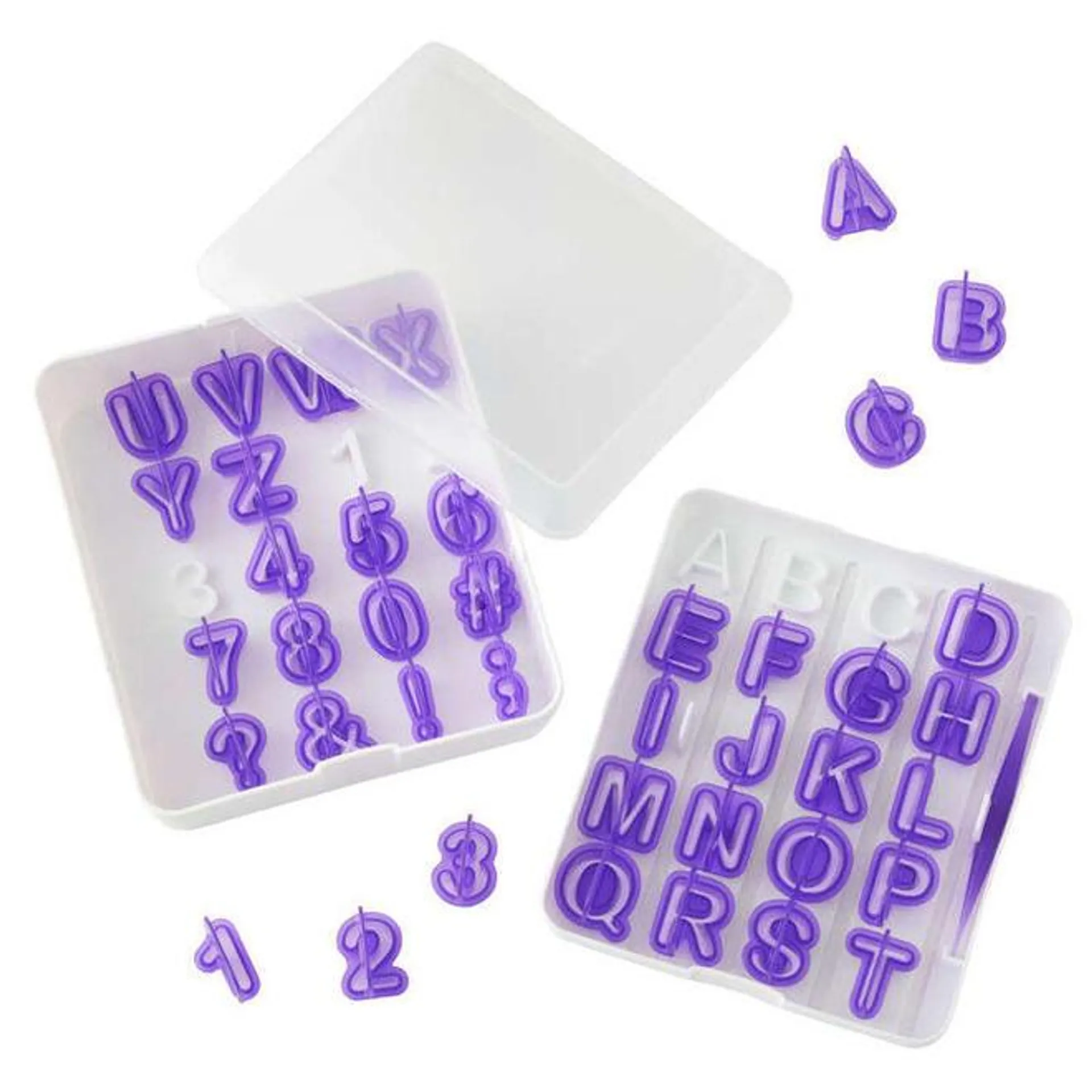 Cut-outs Fondant Letter & Number Cutters Set, 42-Piece Set -Wilton