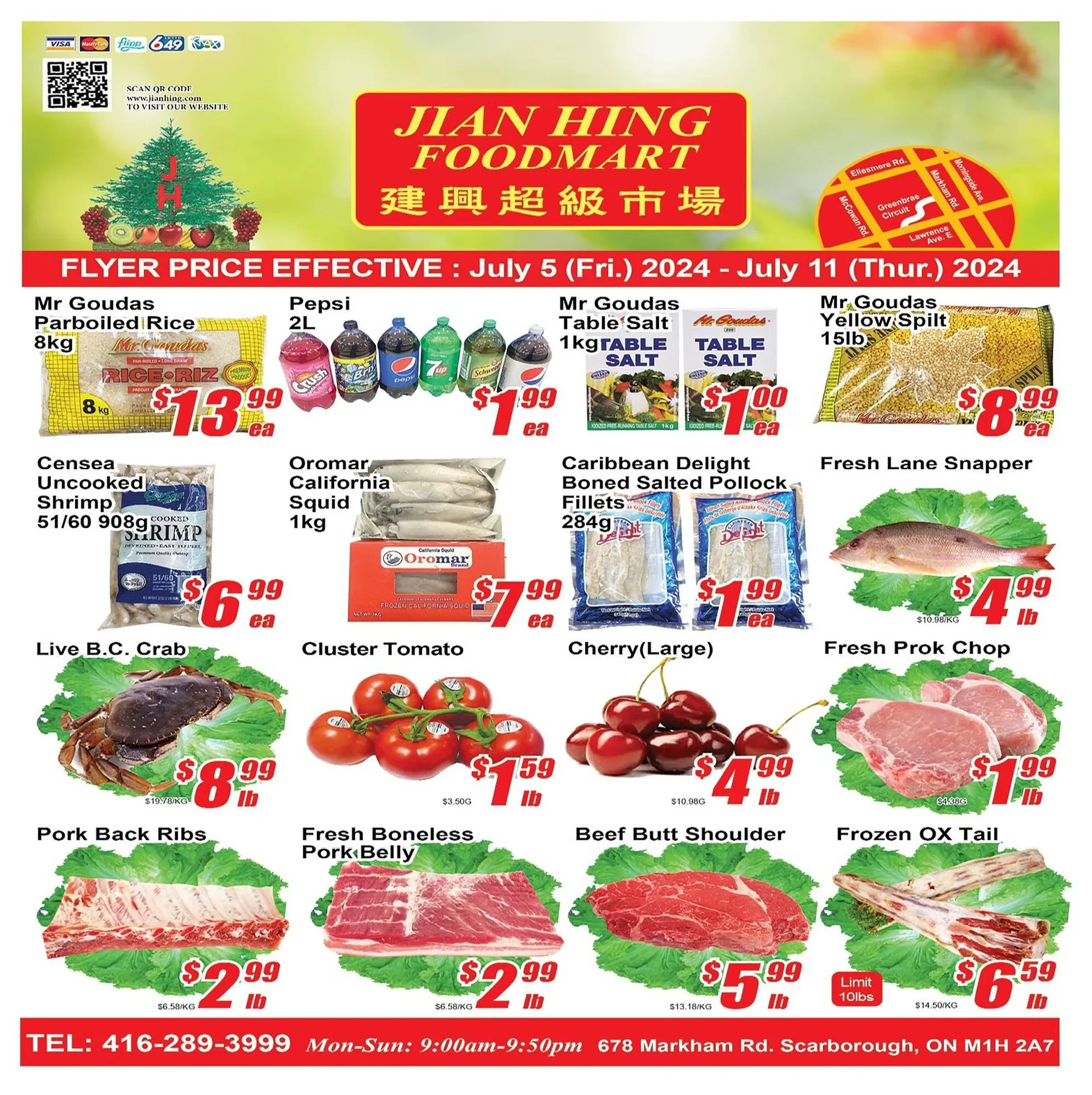 Jian Hing Supermarket flyer from July 5 to July 11 2024 - flyer page 1