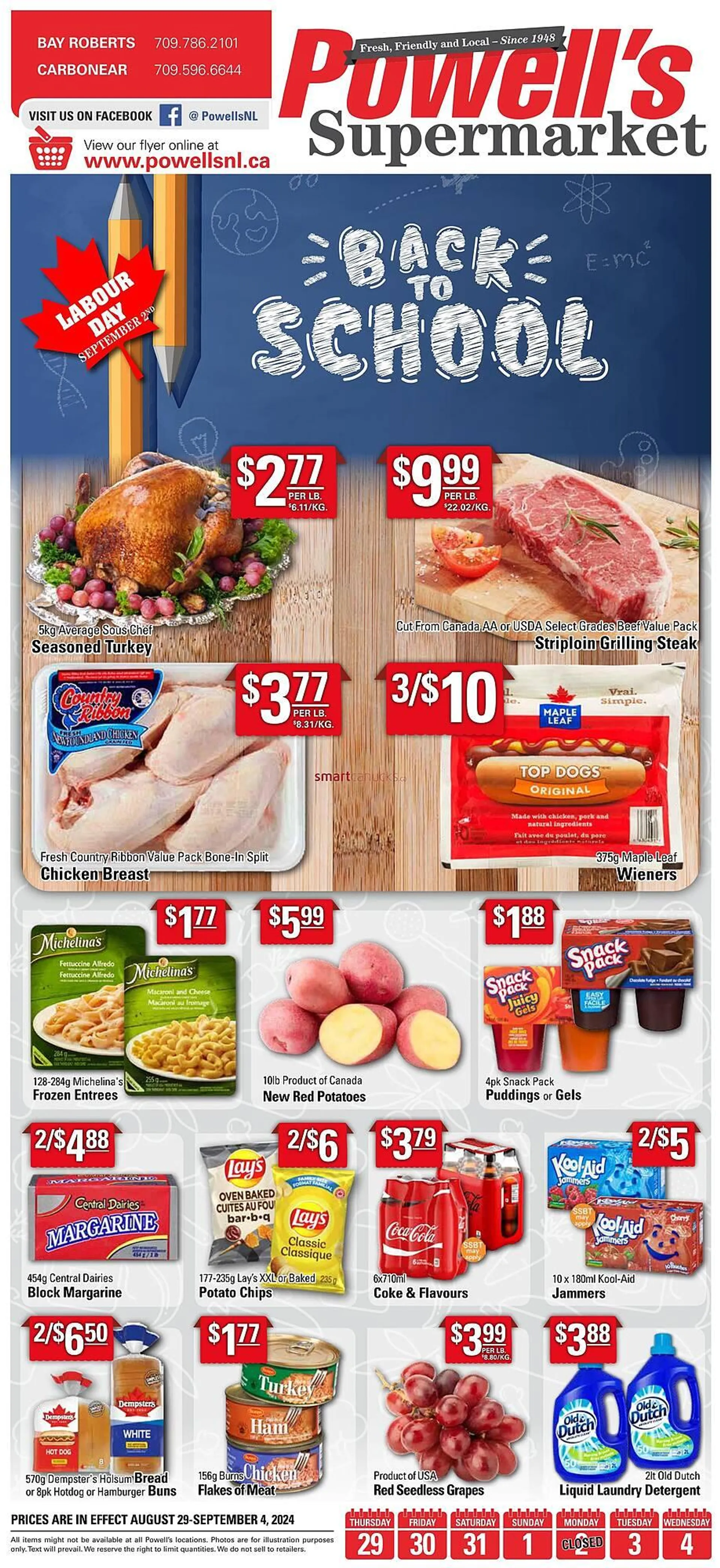 Powells Supermarket flyer - 1