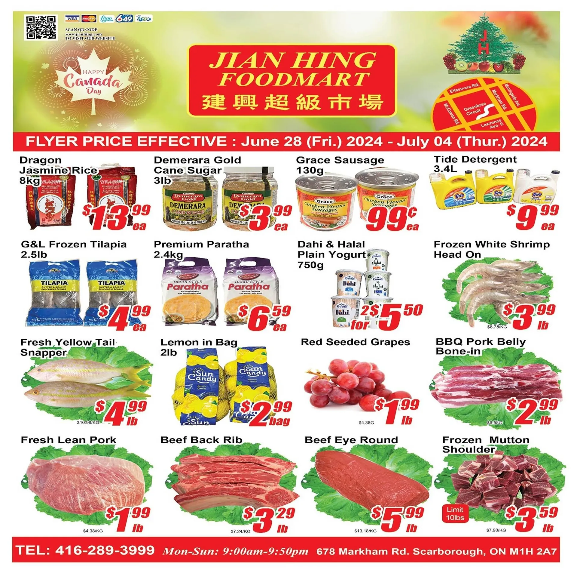 Jian Hing Supermarket flyer from June 27 to July 3 2024 - flyer page 1