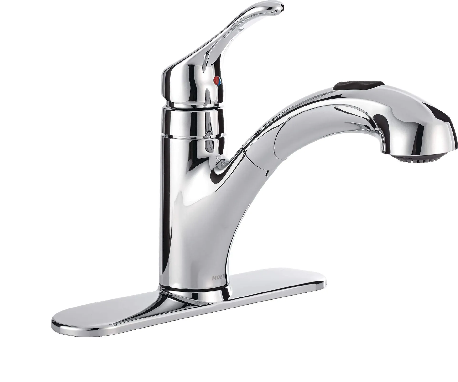 Moen Renzo Single Handle Pullout Kitchen Faucet, Chrome