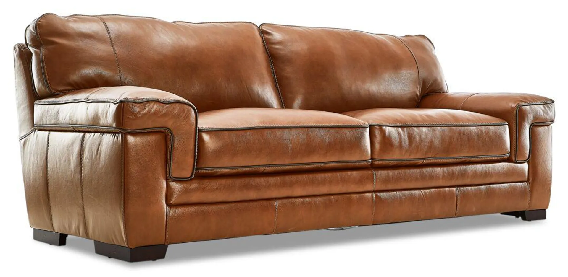 Stampede Leather Sofa - Chestnut