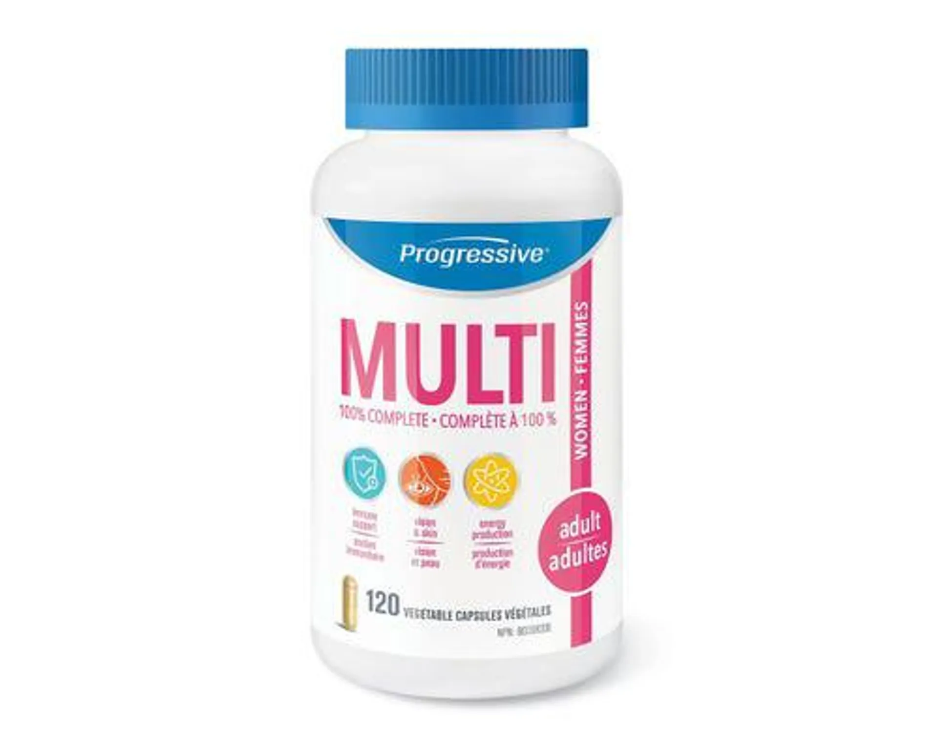 Progressive Multi Adult Women 120 Veggie Caps