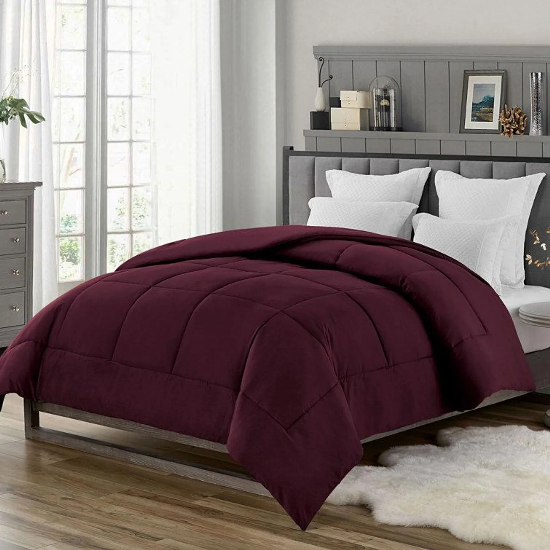 Saulean Traditional Microfiber Solid Colour Comforter