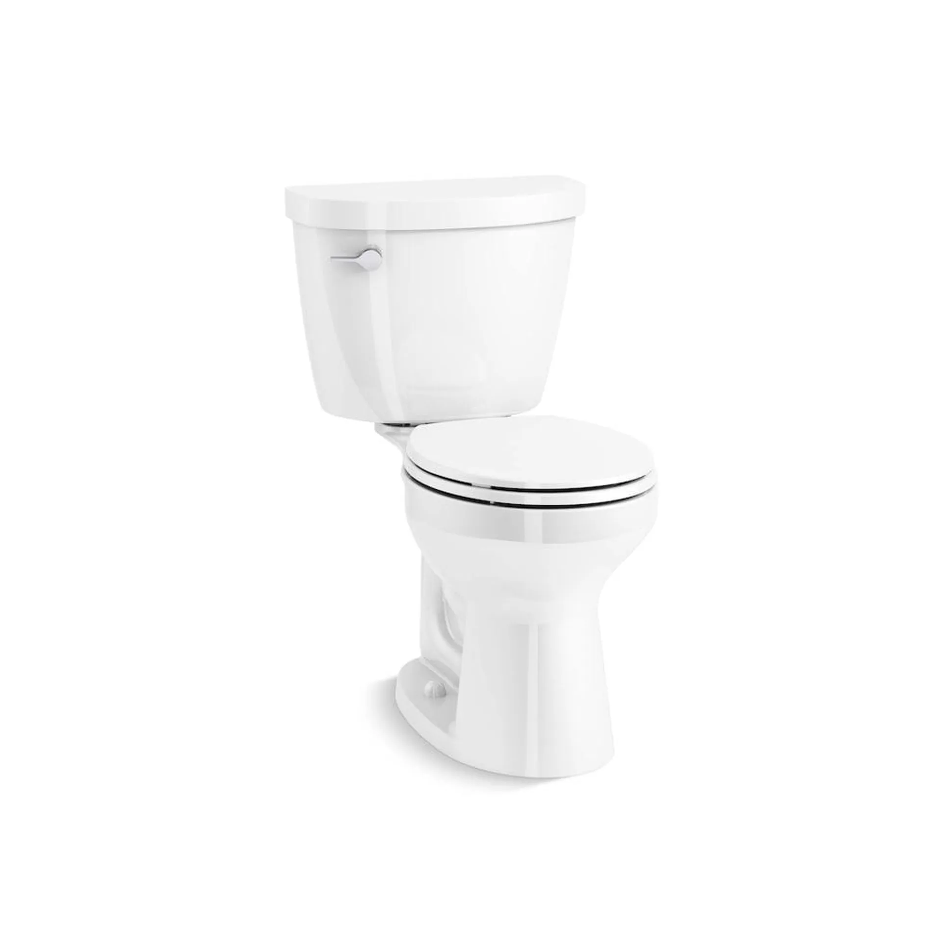 Cimarron The Complete Solution 2-Piece Round Front Toilet, 4.8 LPF in White