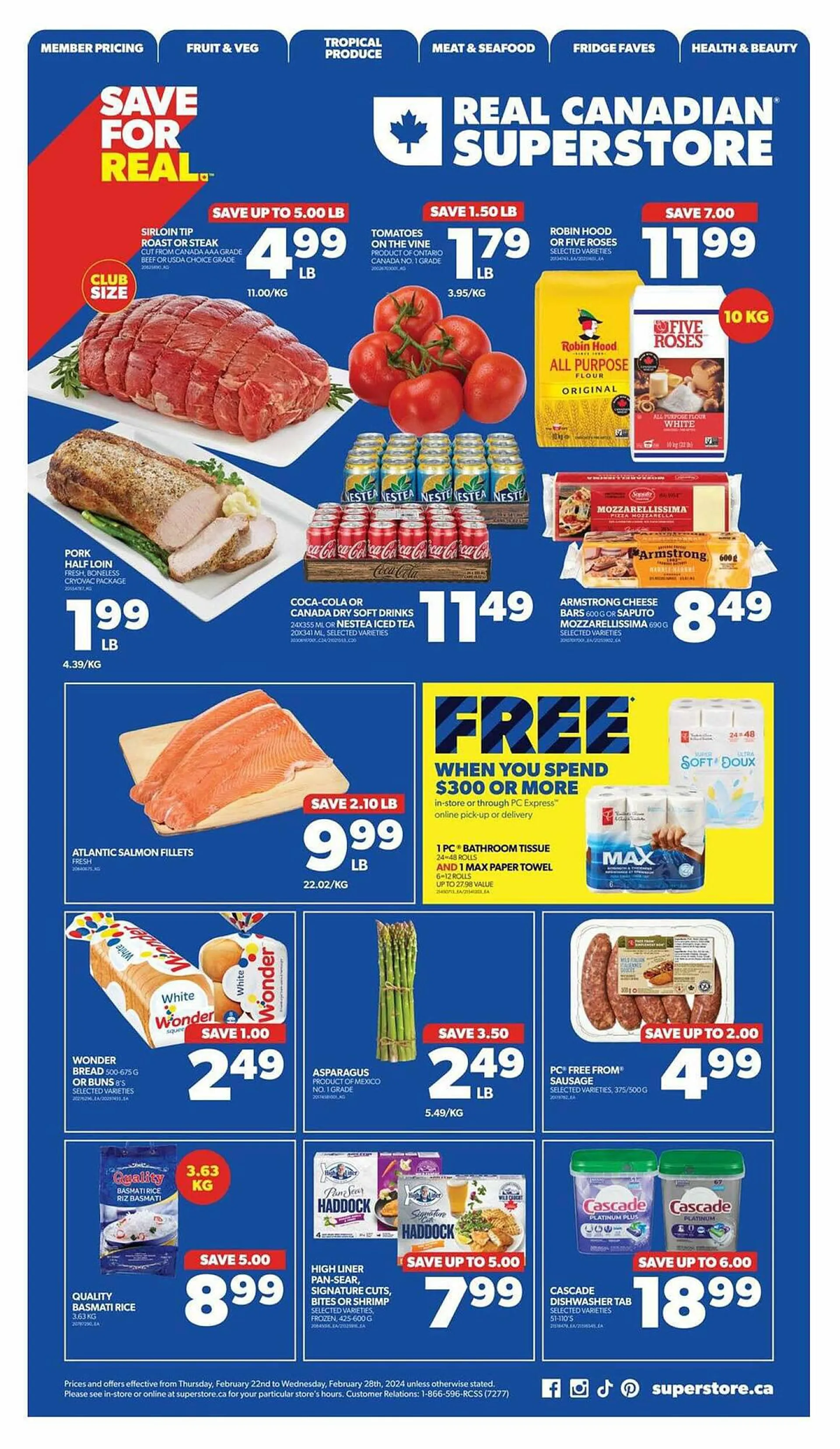 Real Canadian Superstore flyer from February 22 to February 29 2024 - flyer page 