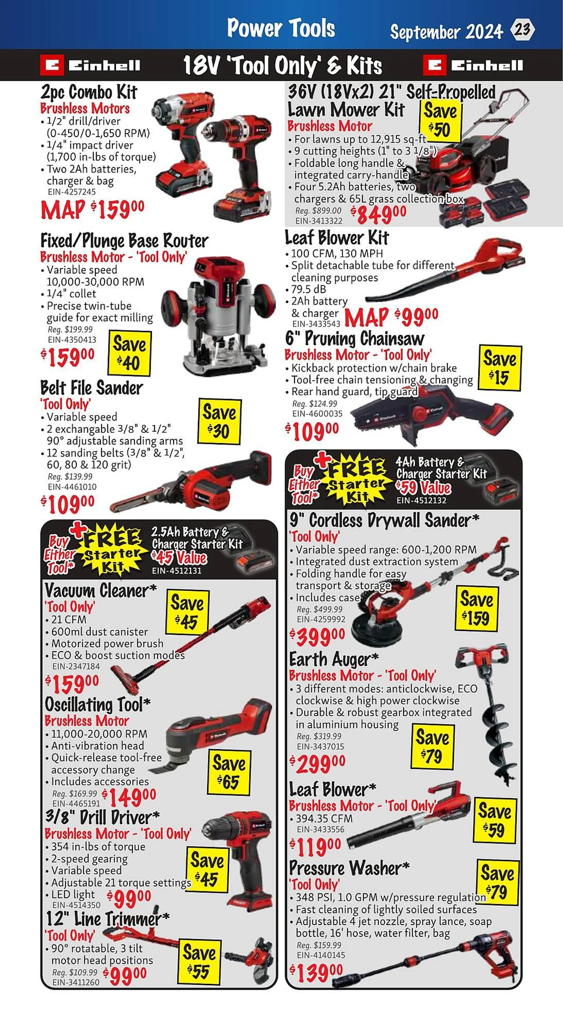 KMS Tools flyer from September 1 to September 30 2024 - flyer page 23