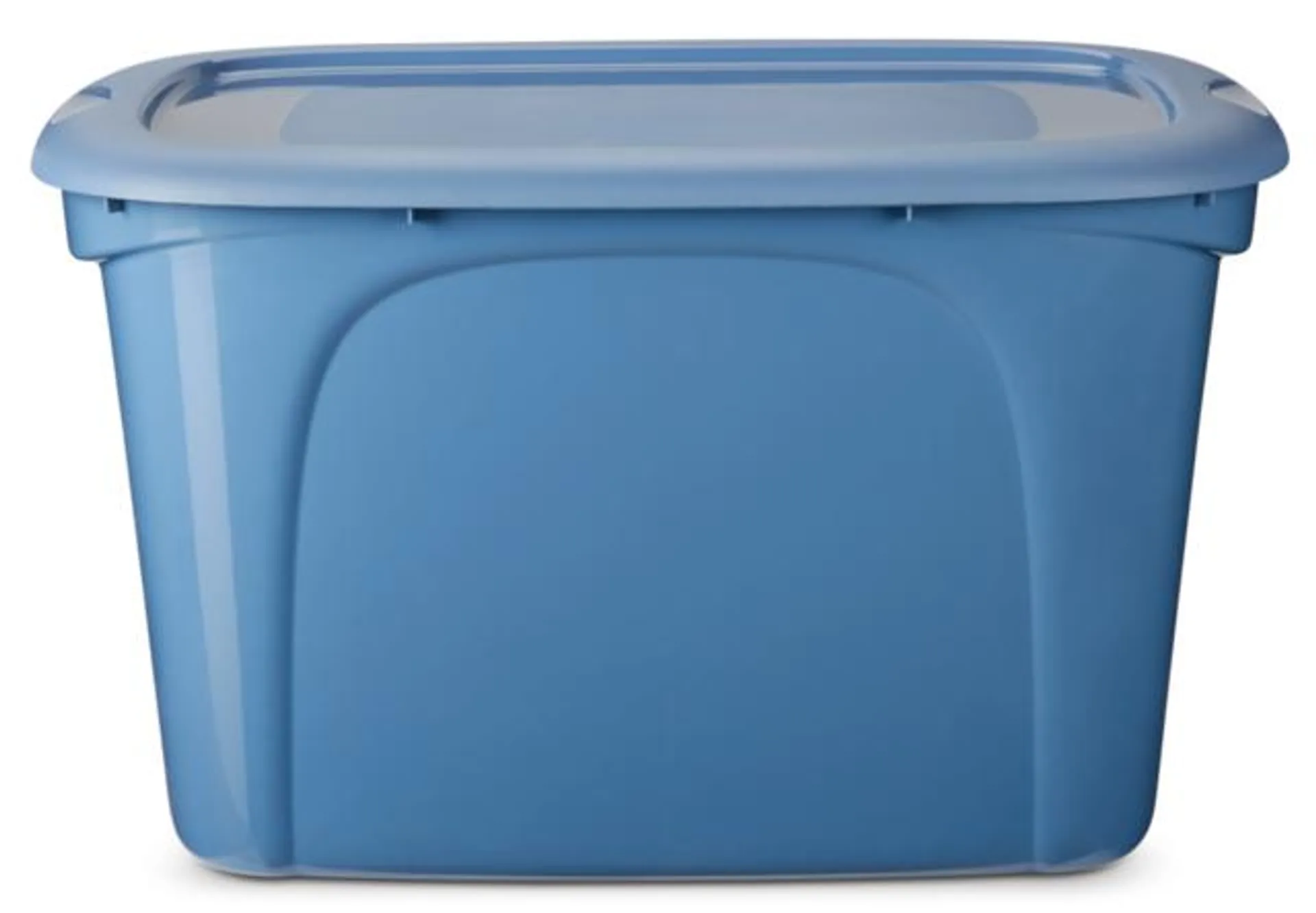 type A Stackable Storage Box with Lid, 63-L, Blue