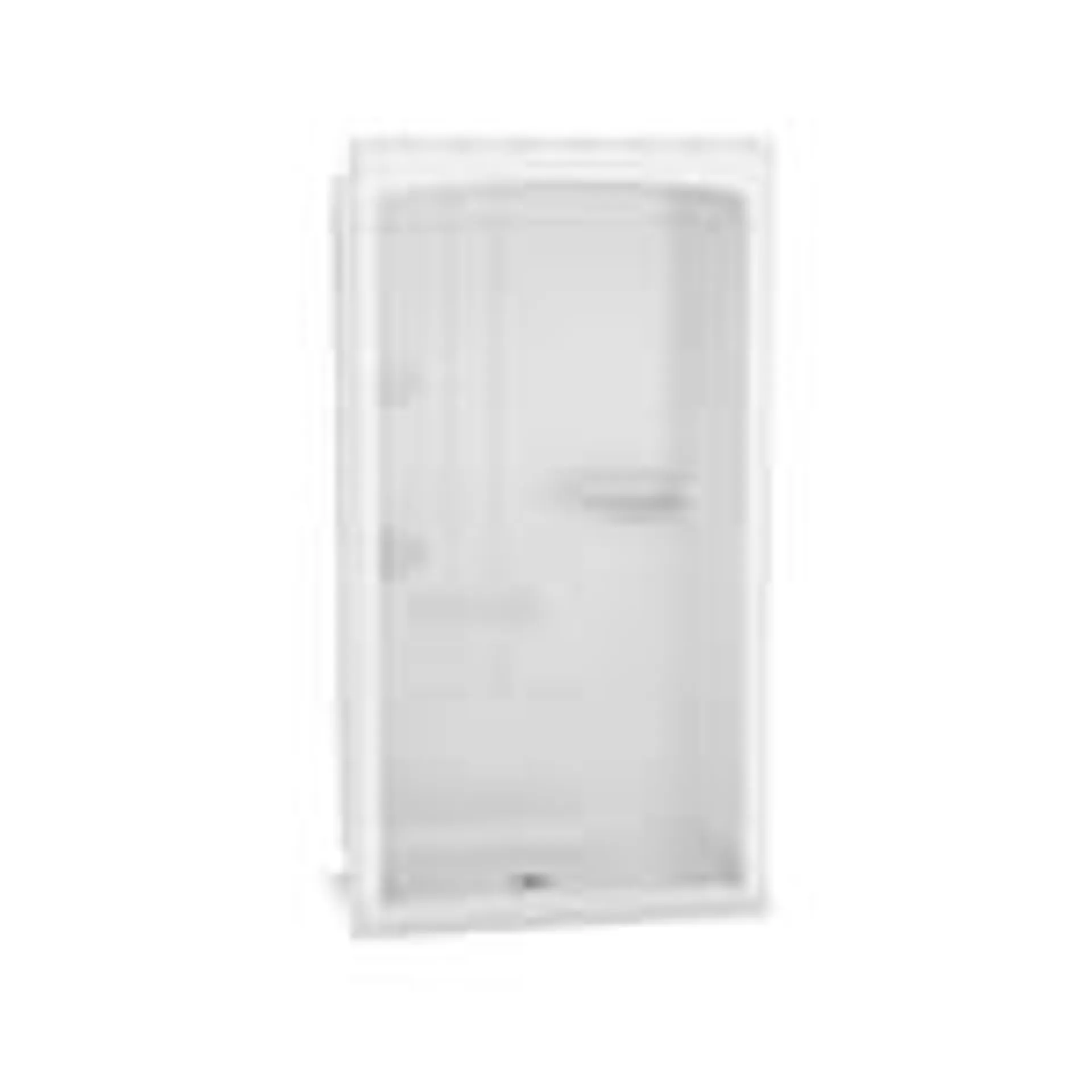 Camelia 48L x 34W x 88H-inch 3-Piece Acrylic Alcove Shower Stall Kit with Centre Drain Base, Wall Surround, Shelves & Roof Cap