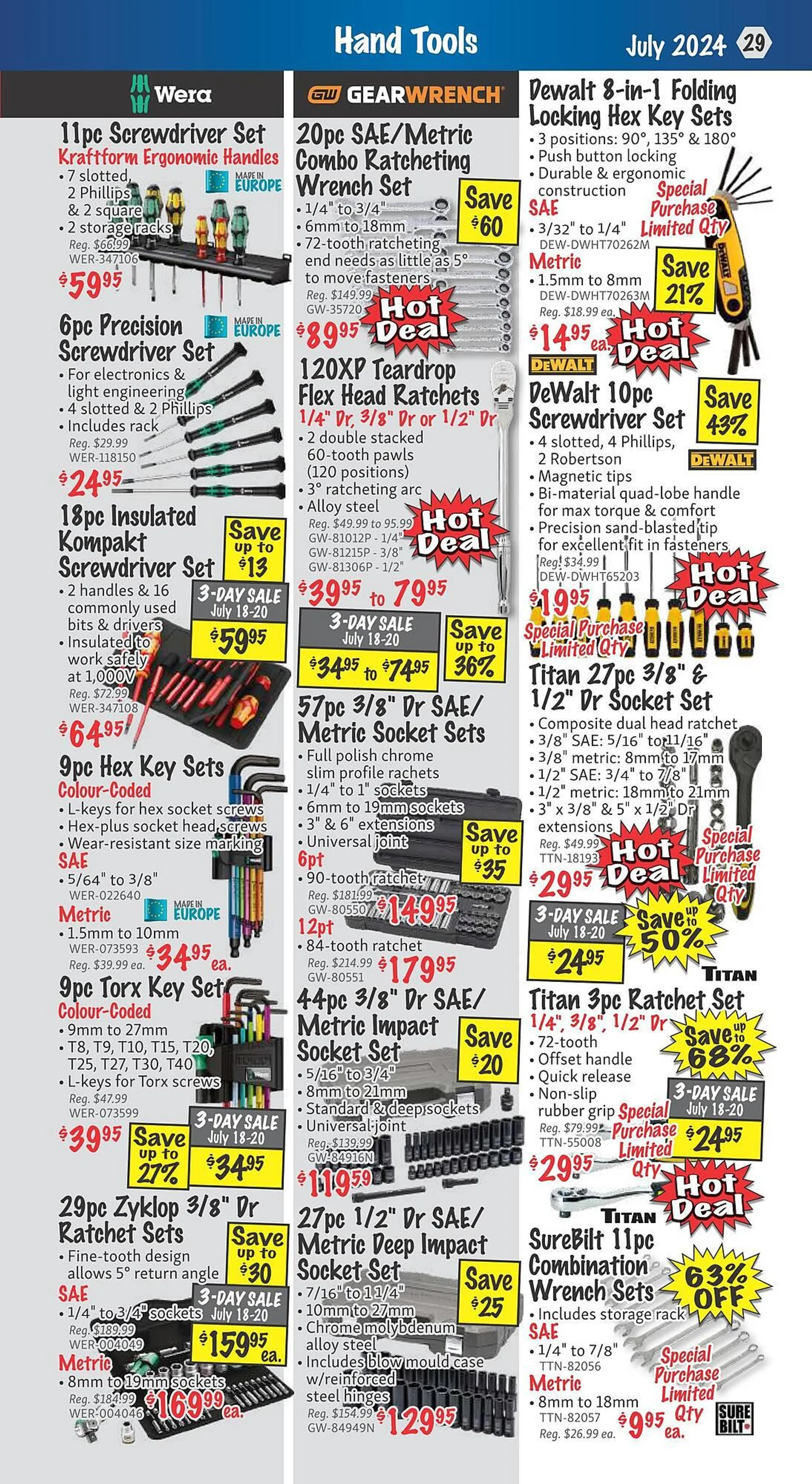 KMS Tools flyer from June 27 to July 31 2024 - flyer page 29