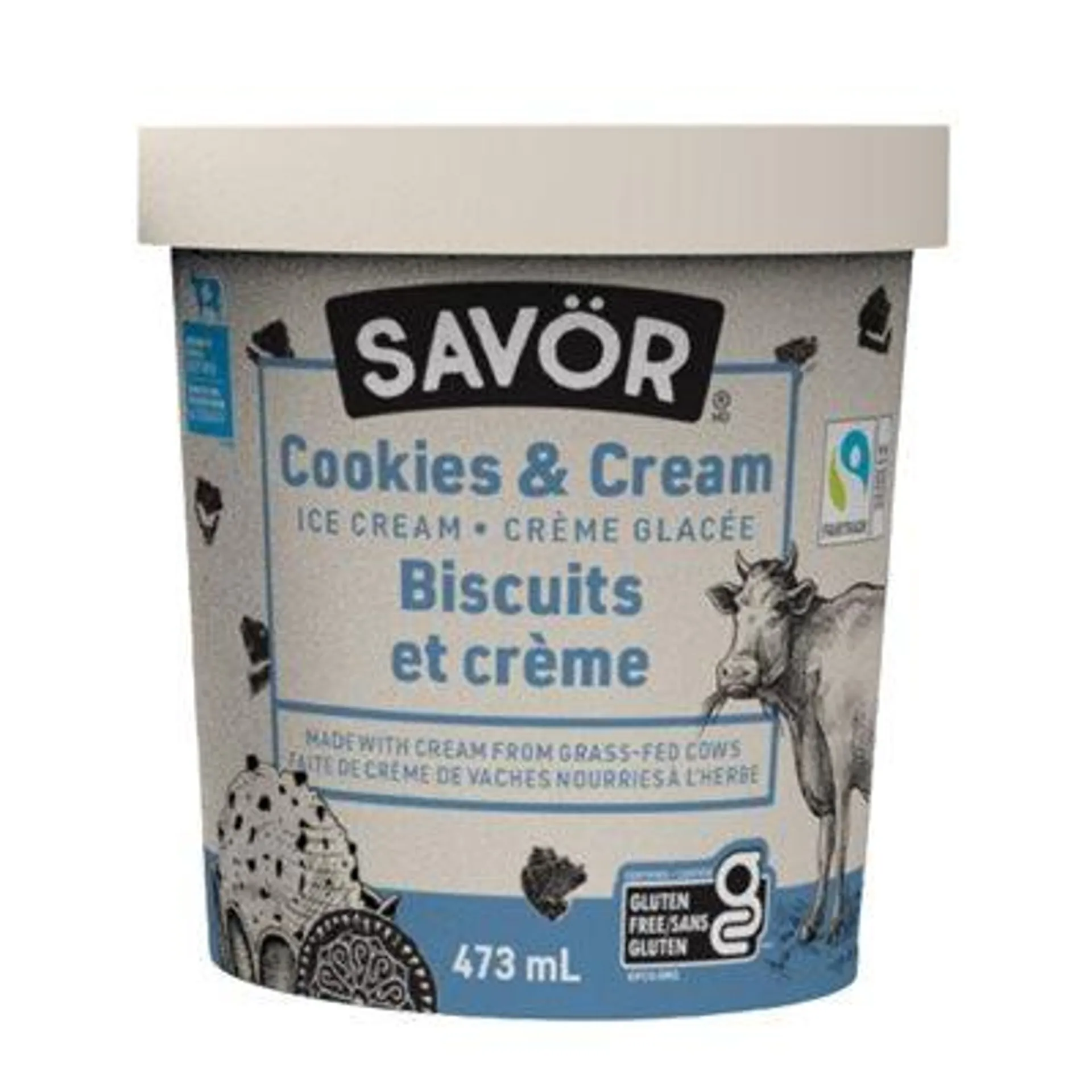 Savor Créme glacée Biscuits et créme