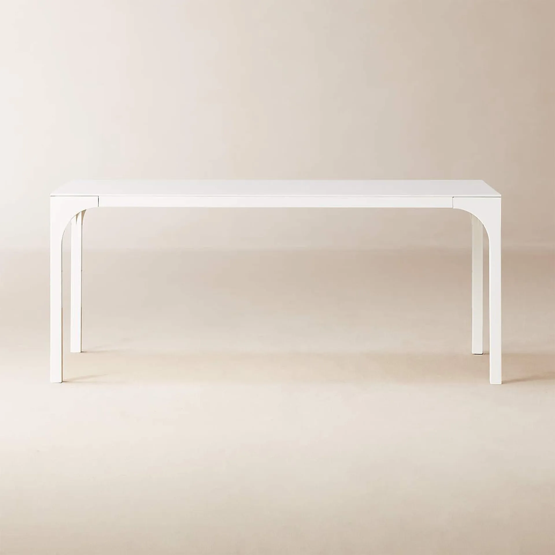 Aqua Virgo 72" Rectangular White Dining Table