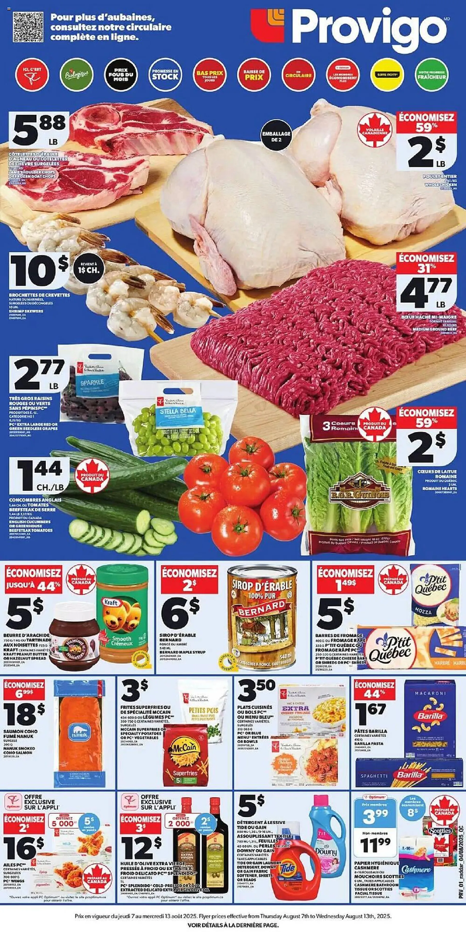Provigo flyer from August 7 to August 13 2025 - flyer page 1