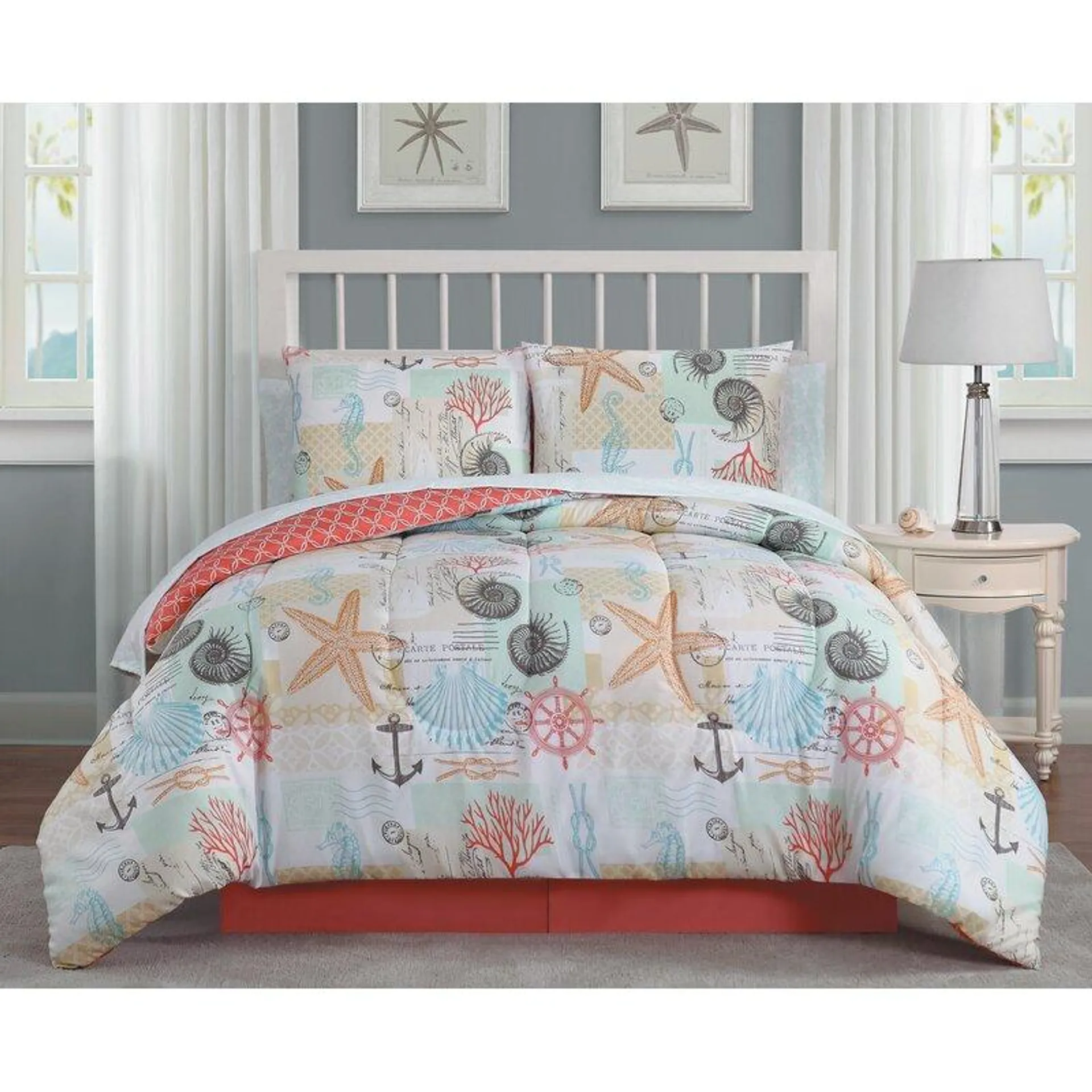 Belize Coastal Abstract Comforter Set