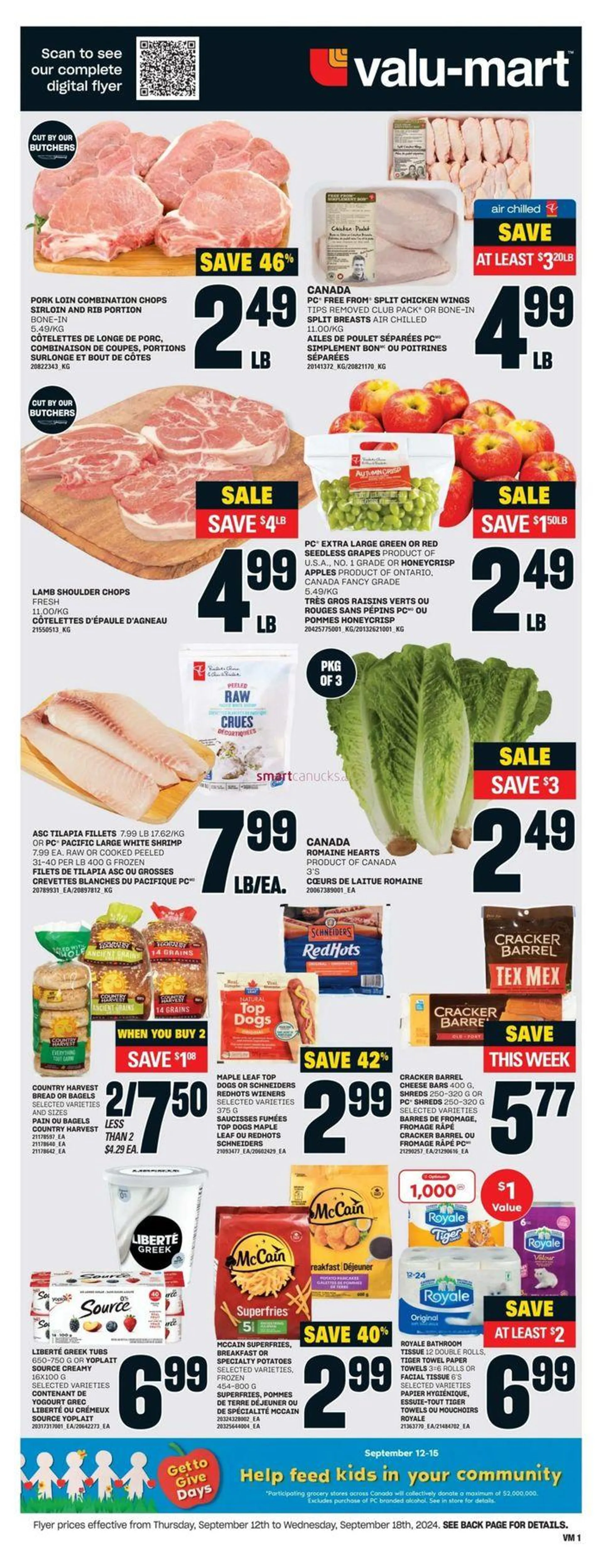 Valu-mart weeky flyer from September 12 to September 18 2024 - flyer page 3