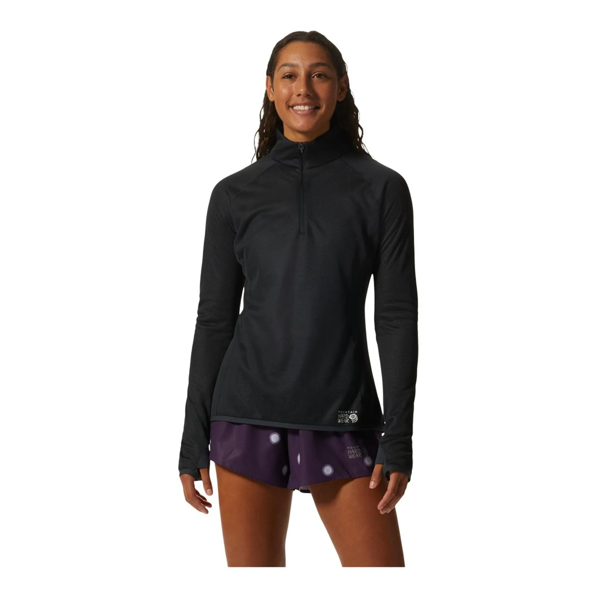 Mountain Hardwear Women's Airmesh Quarter Zip Pullover, Slim Fit