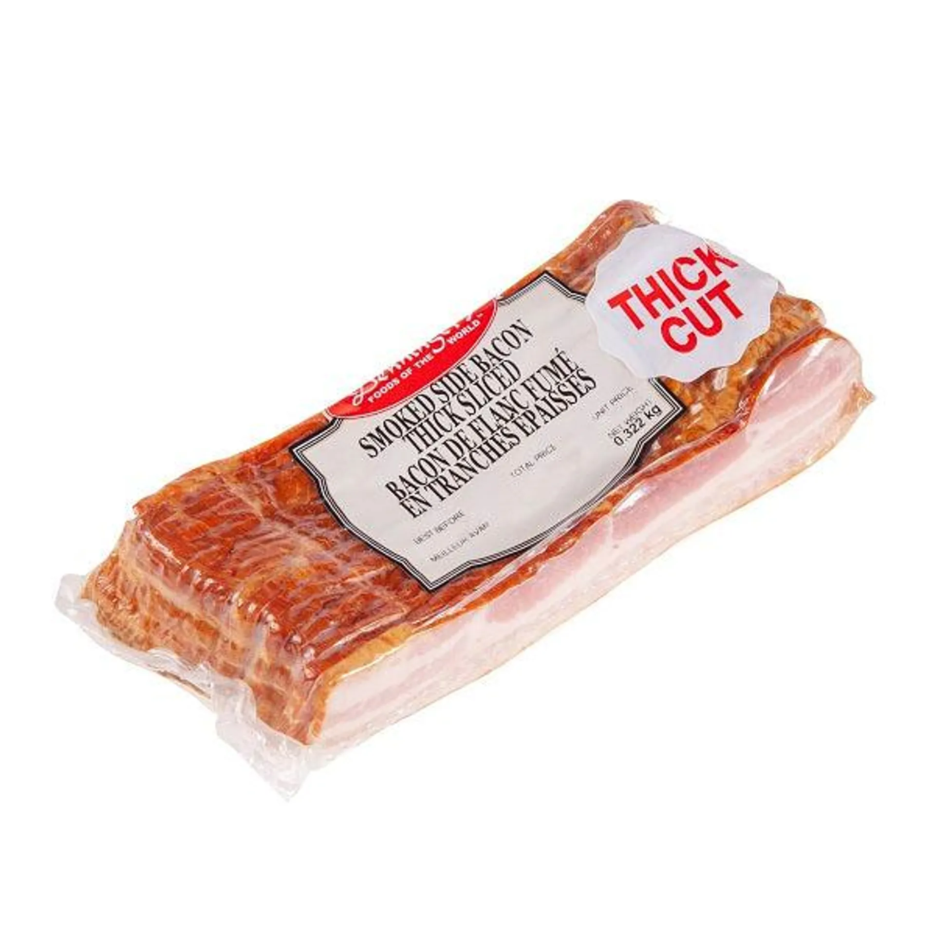 Smoked Side Bacon Thick Cut - 450 g