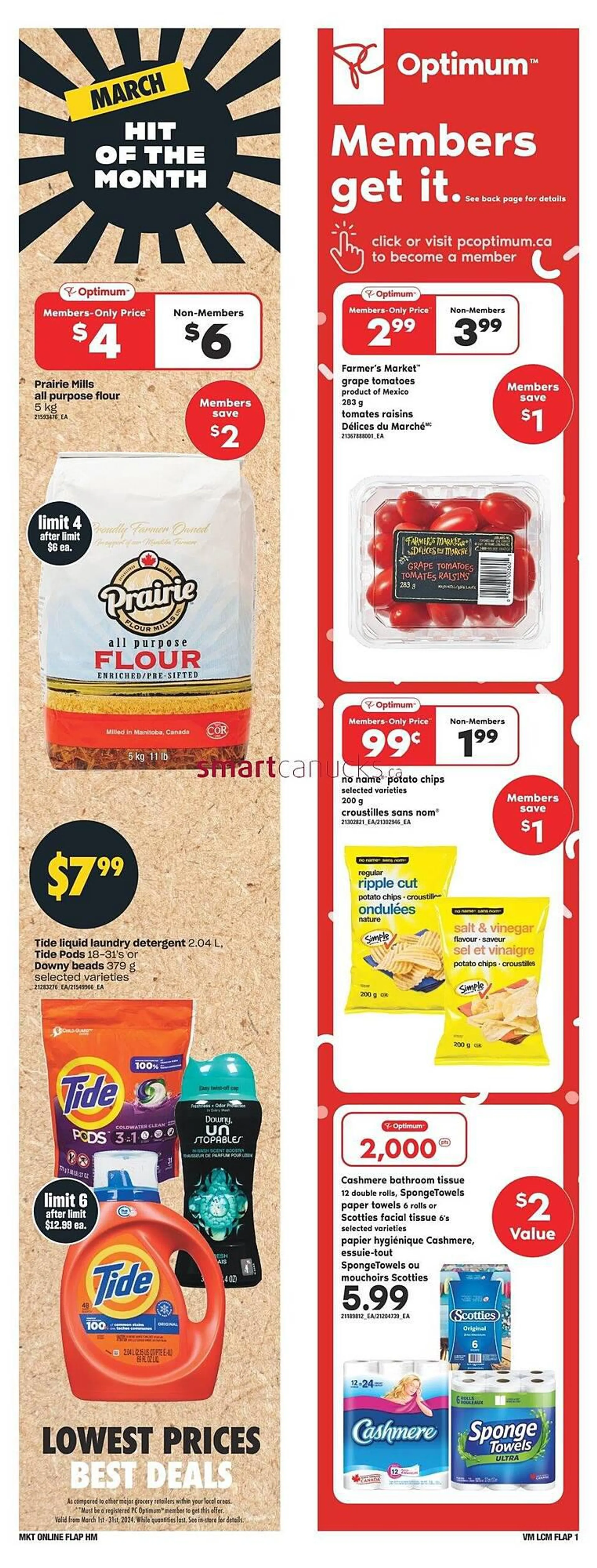 Valu-mart flyer from March 8 to March 28 2024 - flyer page 1