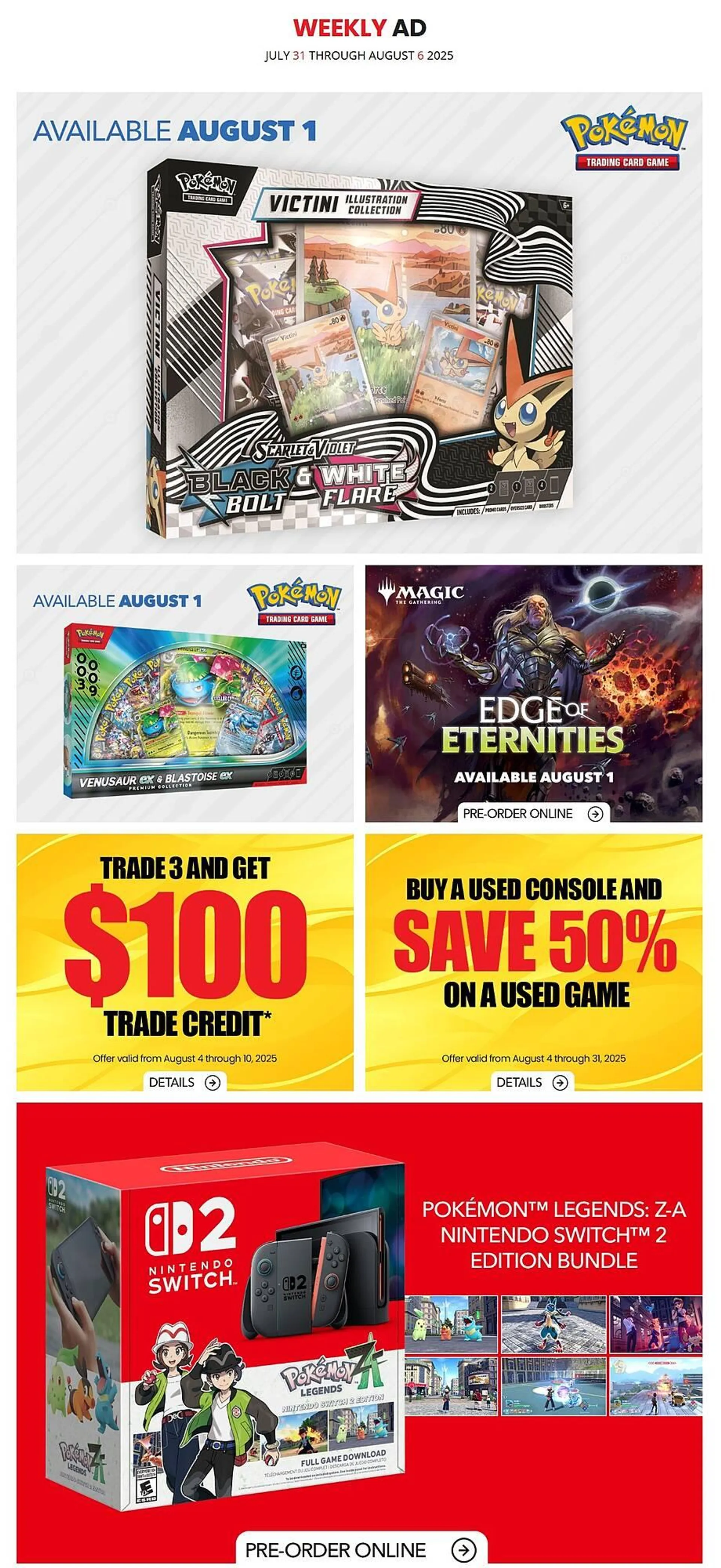 GameStop flyer from August 1 to August 7 2025 - flyer page 1