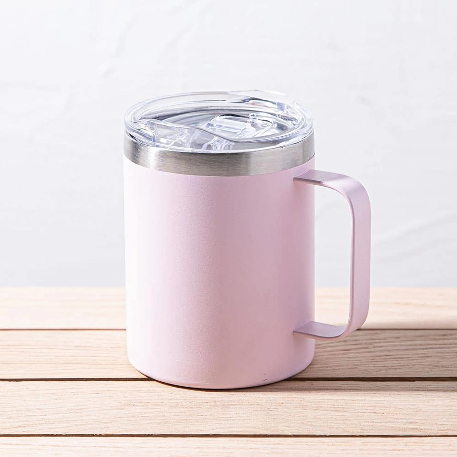 KSP Java Double Wall Desk Mug (Light Pink)