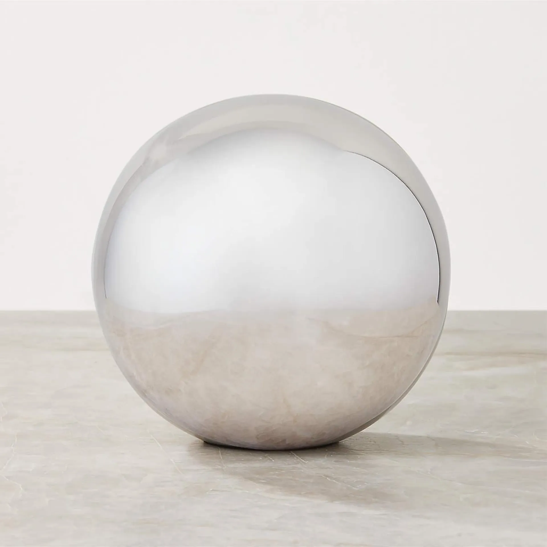 Nix Stainless Steel Decorative Orb 4.75"