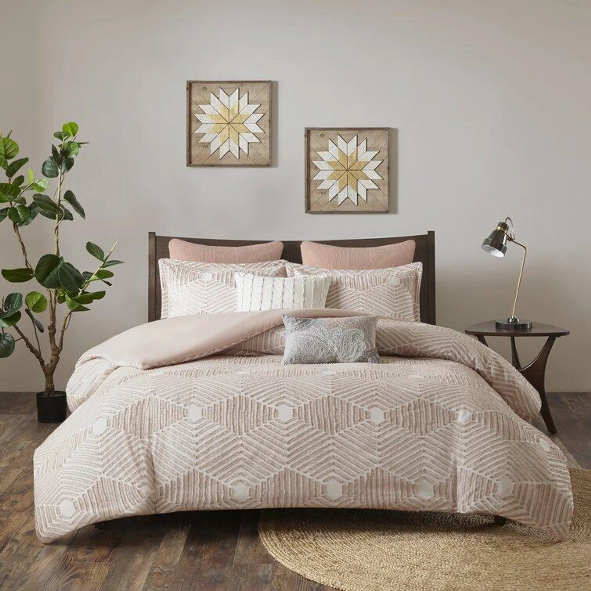Ellipse Cotton Jacquard Comforter Set