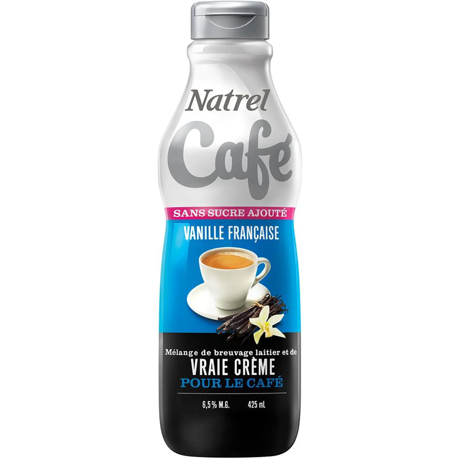 Crème à café à la vanille française sans sucre ajouté 6,5% (425 mL)