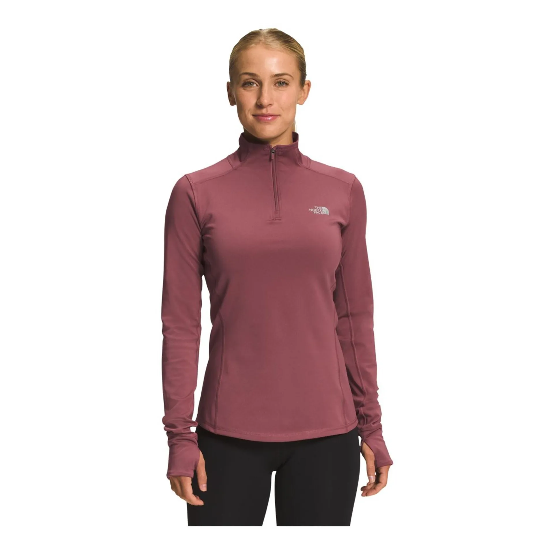 The North Face Women's Winter Warm Essential Long Sleeve Quarter Zip Hiking Shirt