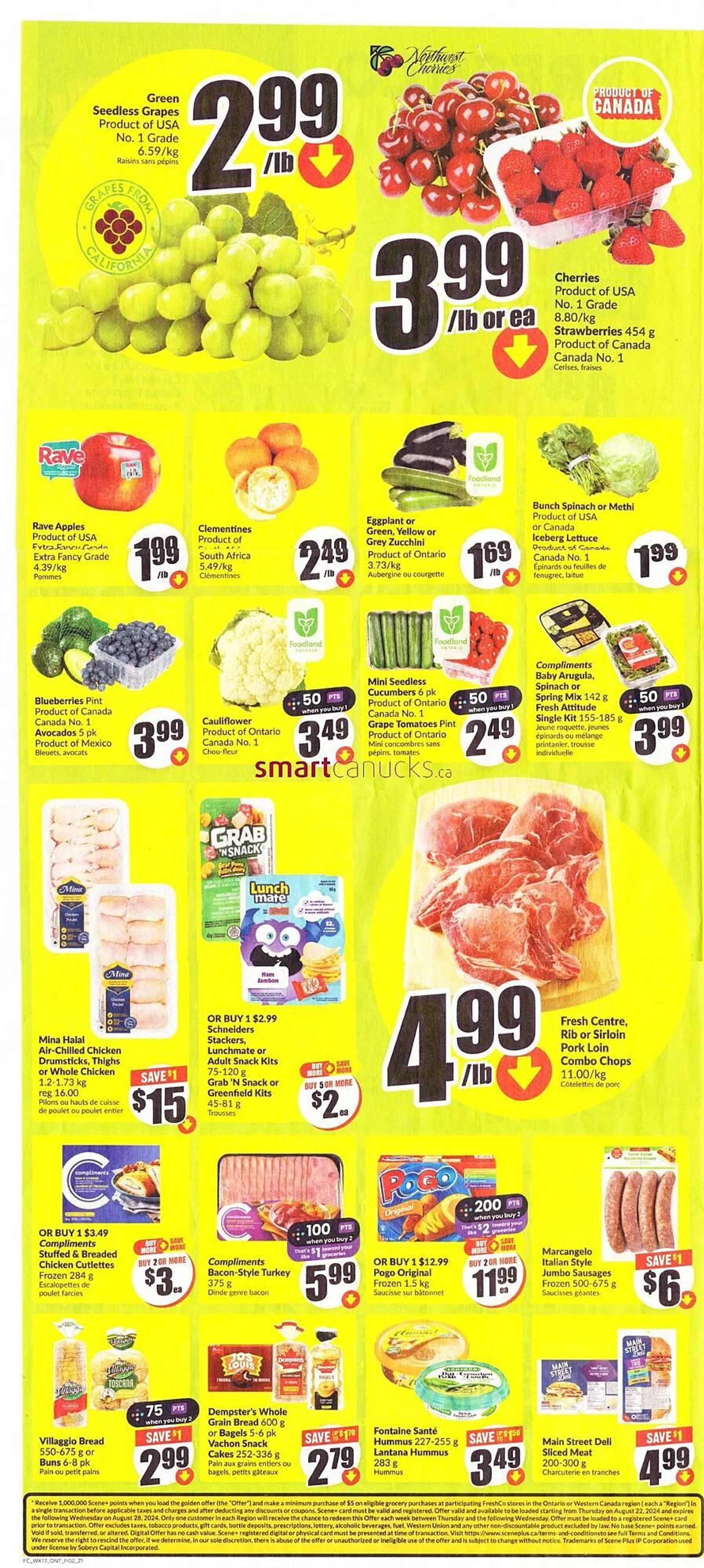 FreshCo flyer from August 21 to August 27 2024 - flyer page 2