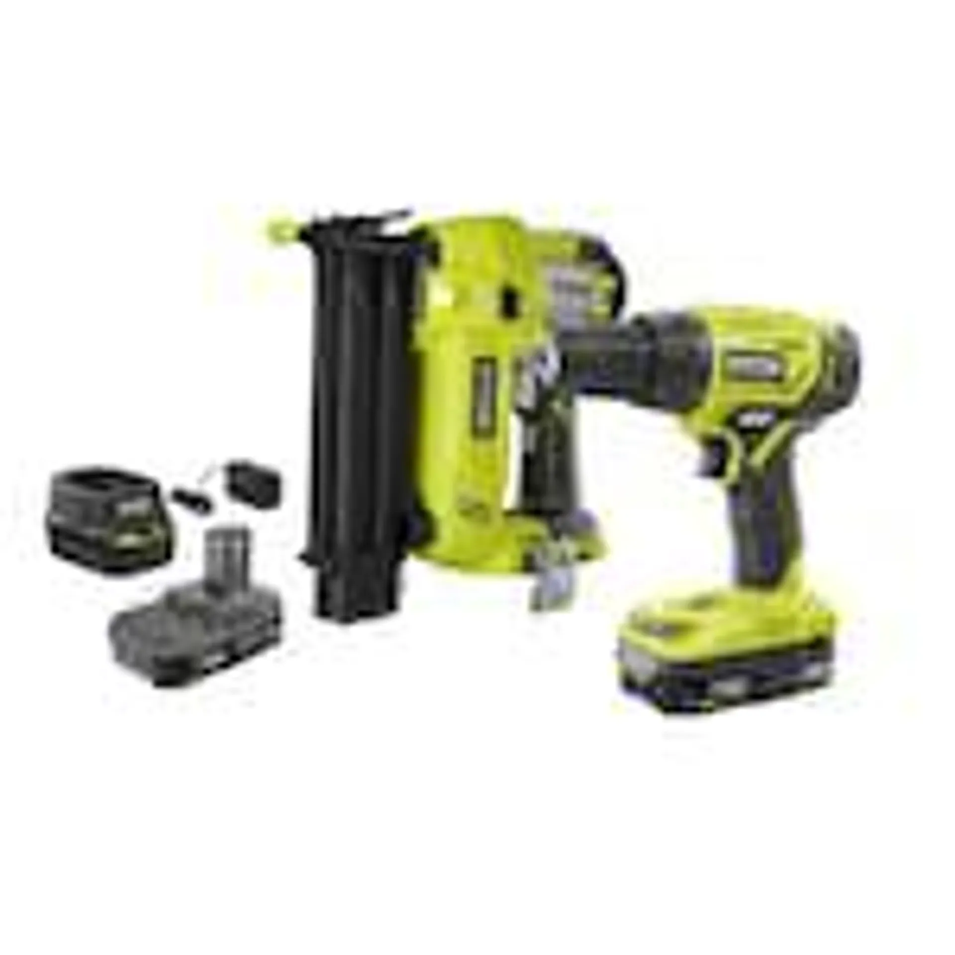 18V ONE+ Lithium-Ion Cordless 1/2-inch Drill and 18-Ga. Brad Nailer Kit with (2) 1.5 Ah Batteries