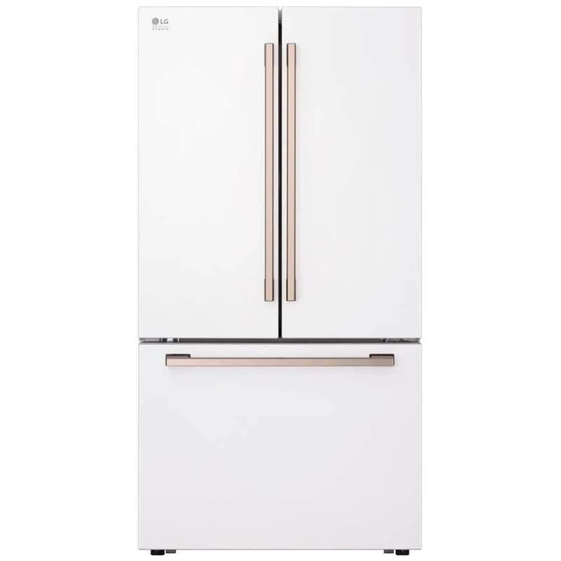 LG STUDIO Réfrigérateur 27 pi3 36 po Blanc Portes françaises - SRFB27W3