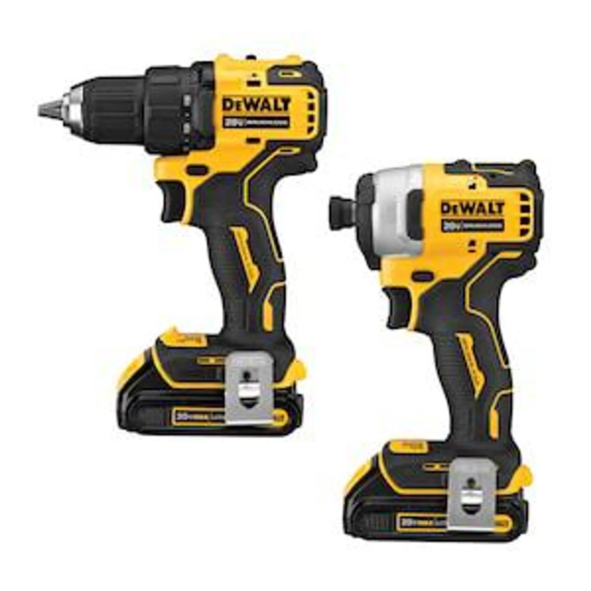 20V MAX ATOMIC Lithium-Ion Cordless Brushless Compact Drill and Impact Driver Combo Kit (2-Tool) with (2) 1.3Ah Batteries, Charger and Bag