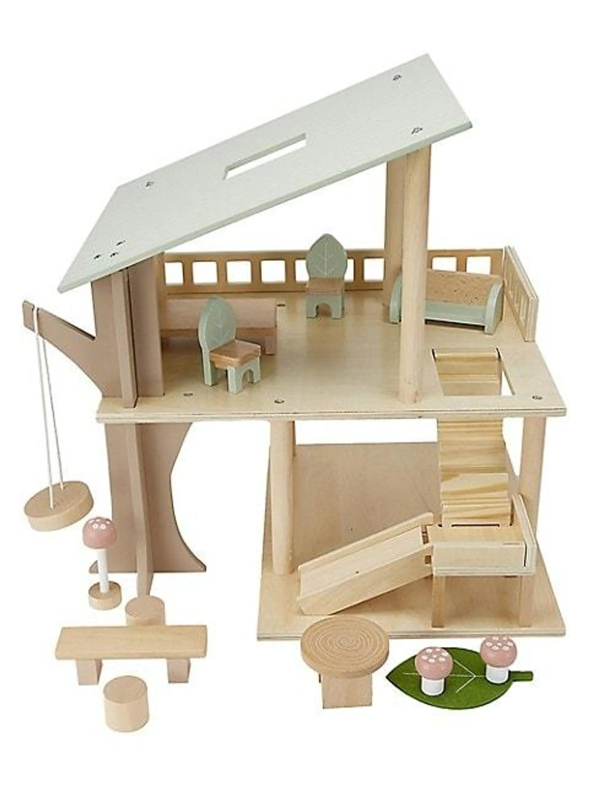 14-Piece Wooden Tree House Set